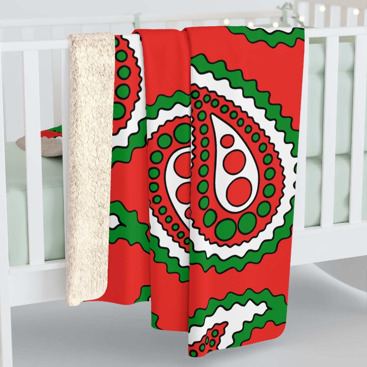 Oman Retro Paisley Blanket Throw