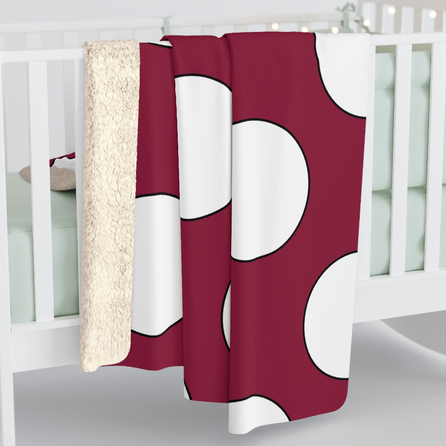 Qatar Retro Polka Dots Blanket Throw