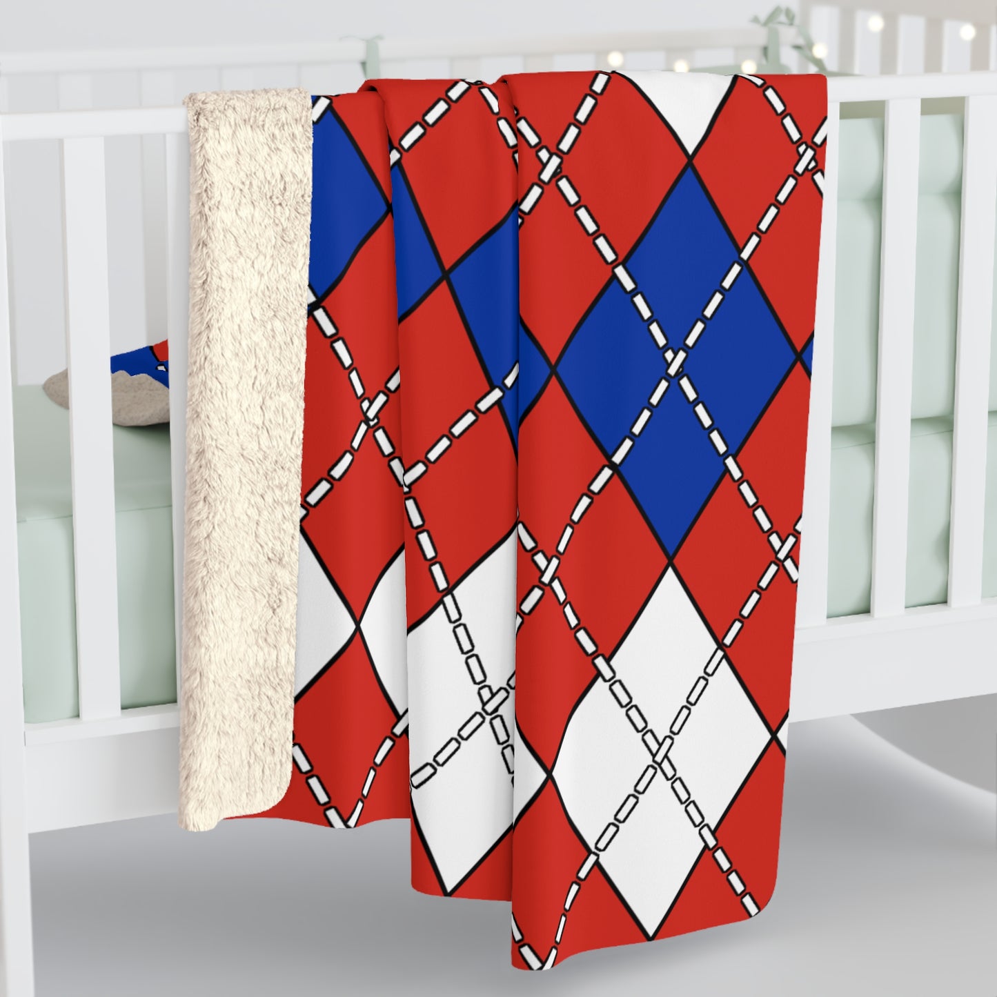 Chile Retro Argyle Blanket Throw