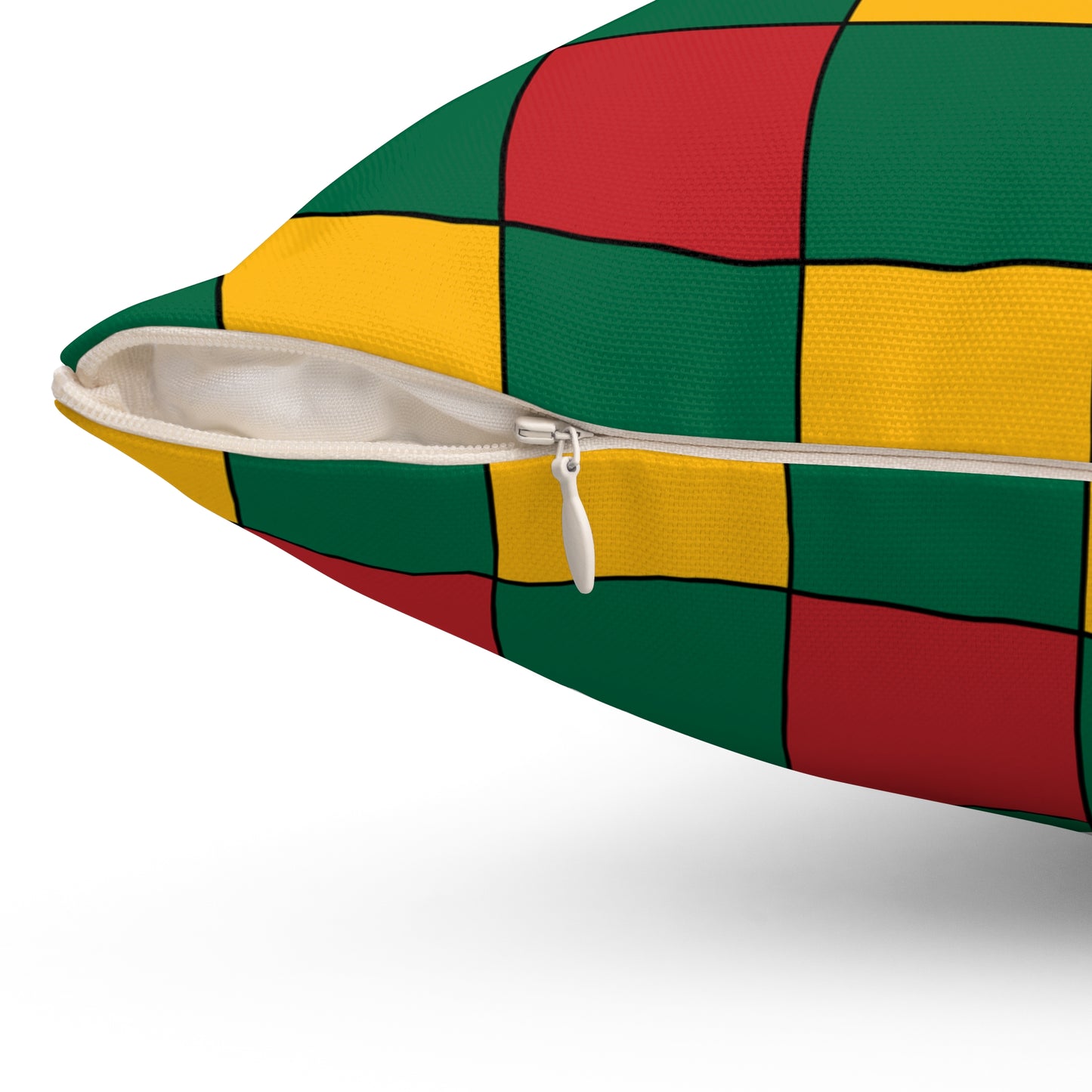 Lithuania Retro Check Cushion Pillow