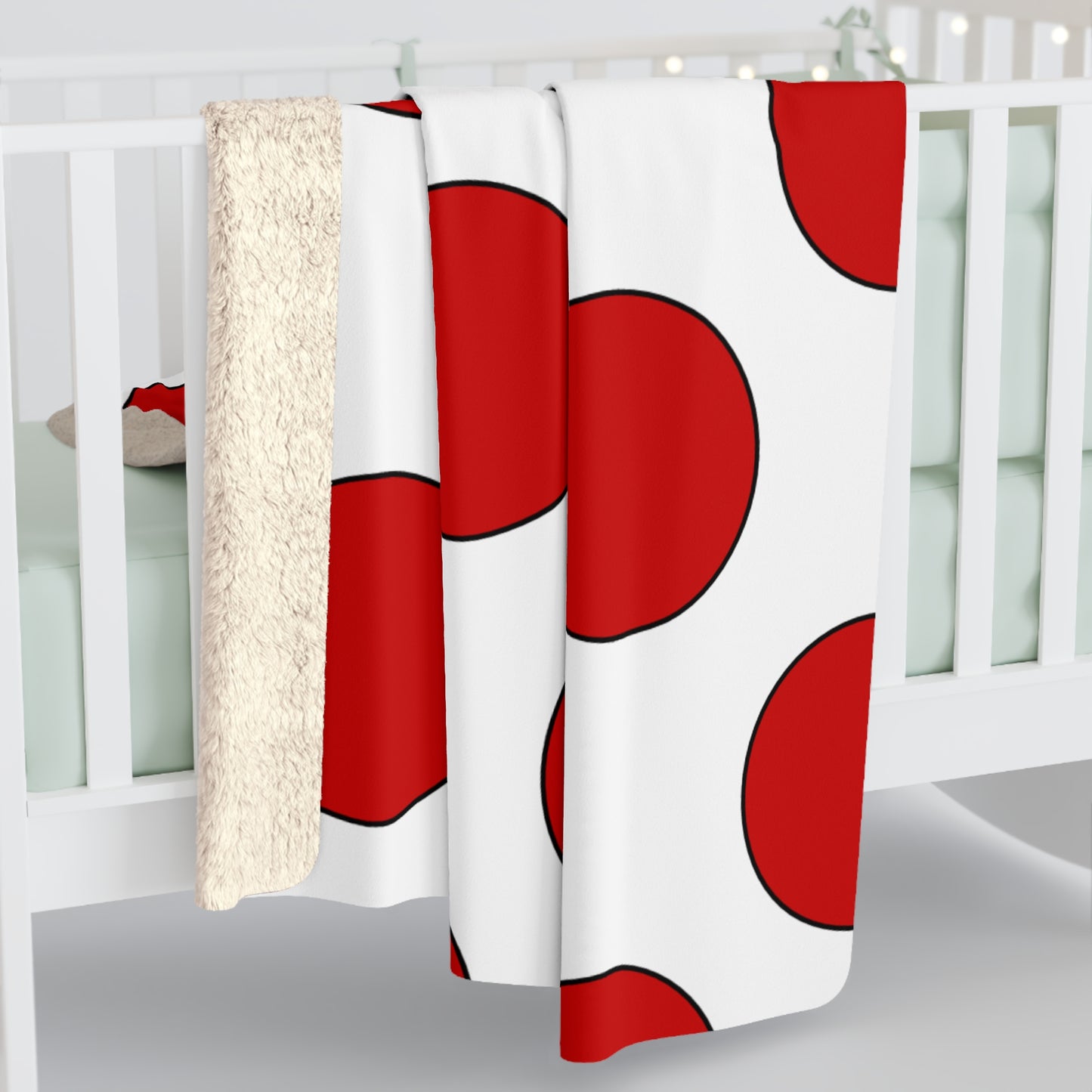 Northern Ireland Retro Polka Dots Blanket Throw