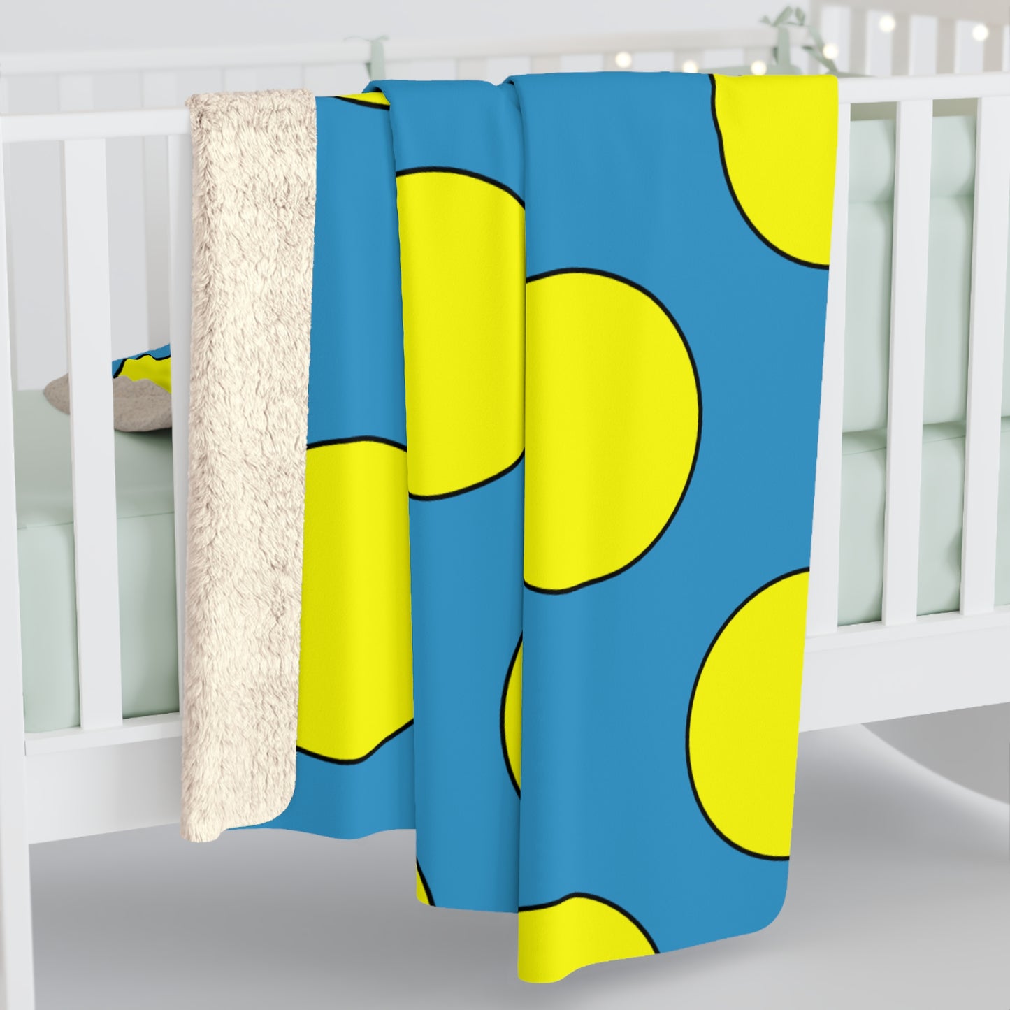 Aruba Retro Polka Dots Blanket Throw