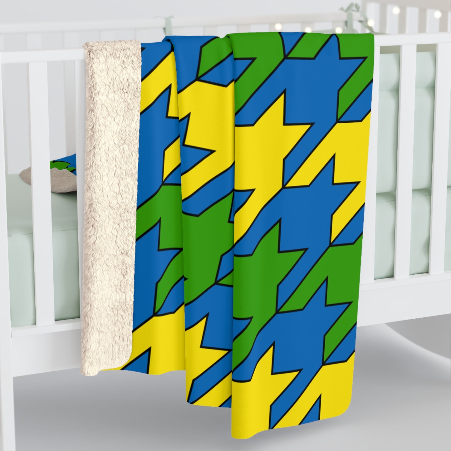 Gabon Retro Houndstooth Blanket Throw