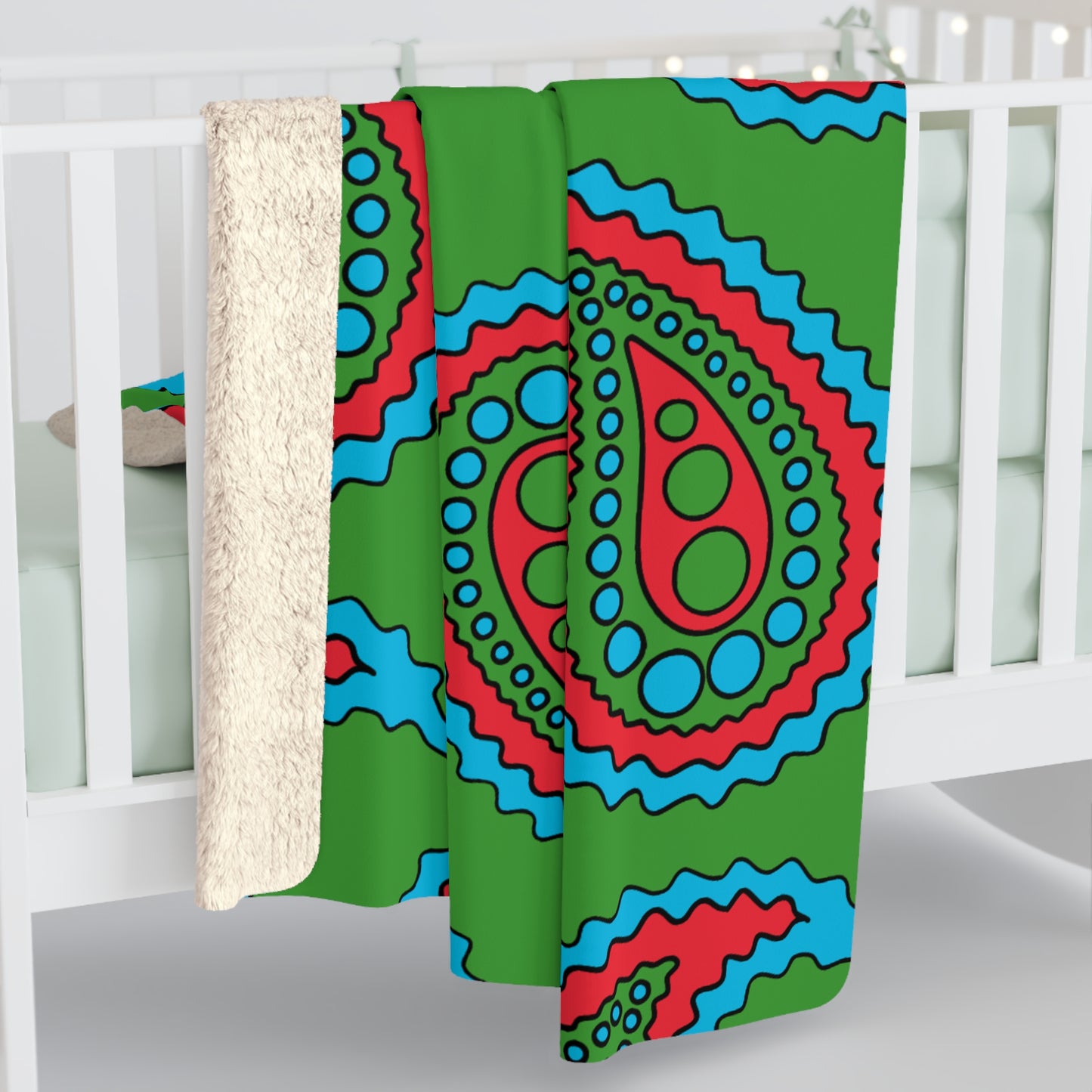 Azerbaijan Retro Paisley Blanket Throw