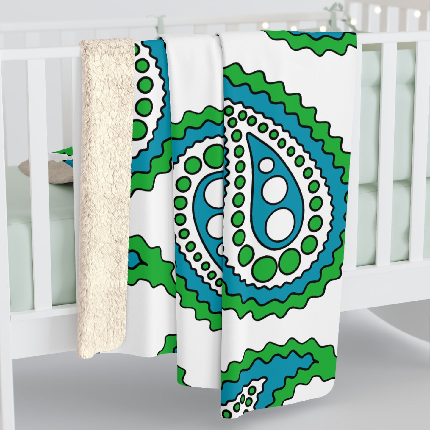 Uzbekistan Retro Paisley Blanket Throw