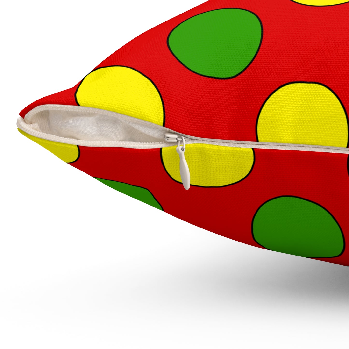 Burkina Faso Retro Polka Dots Cushion Pillow