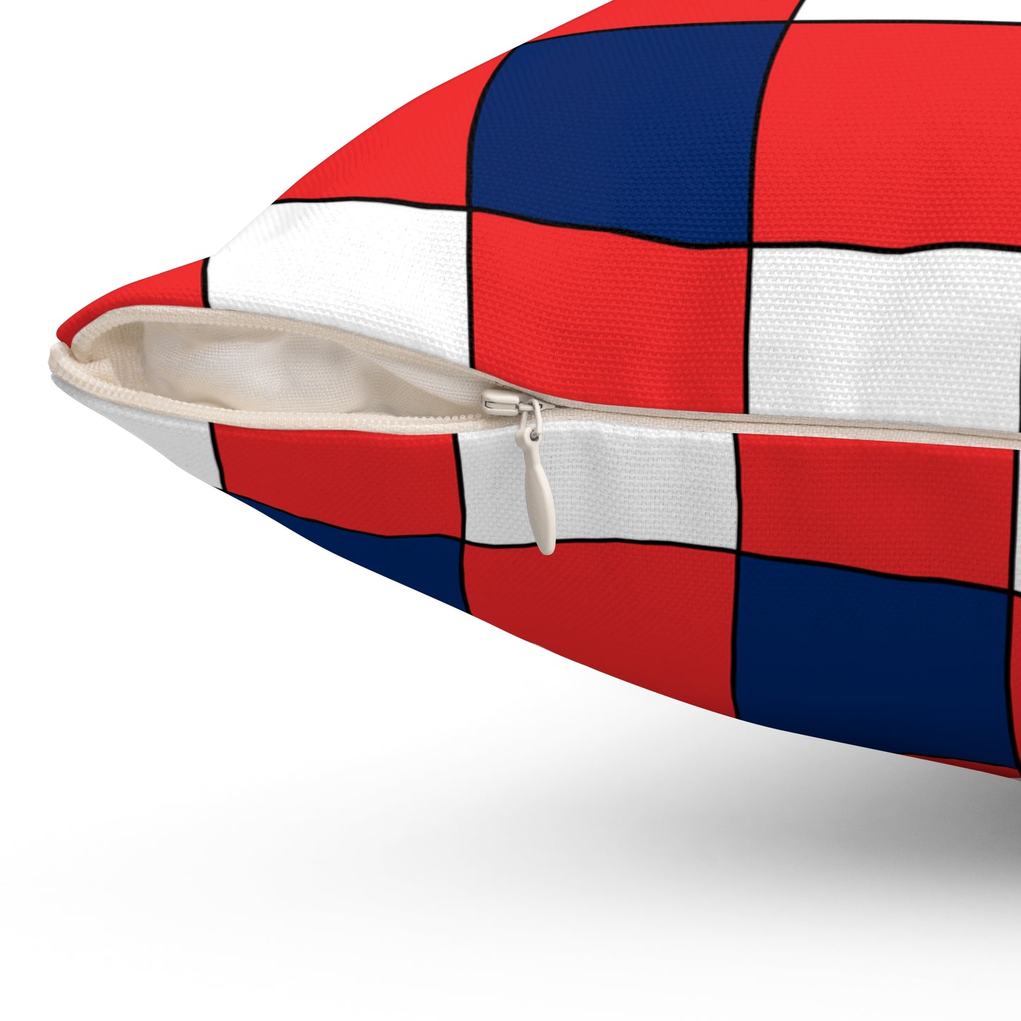 Svalbard And Jan Mayen Retro Check Cushion Pillow
