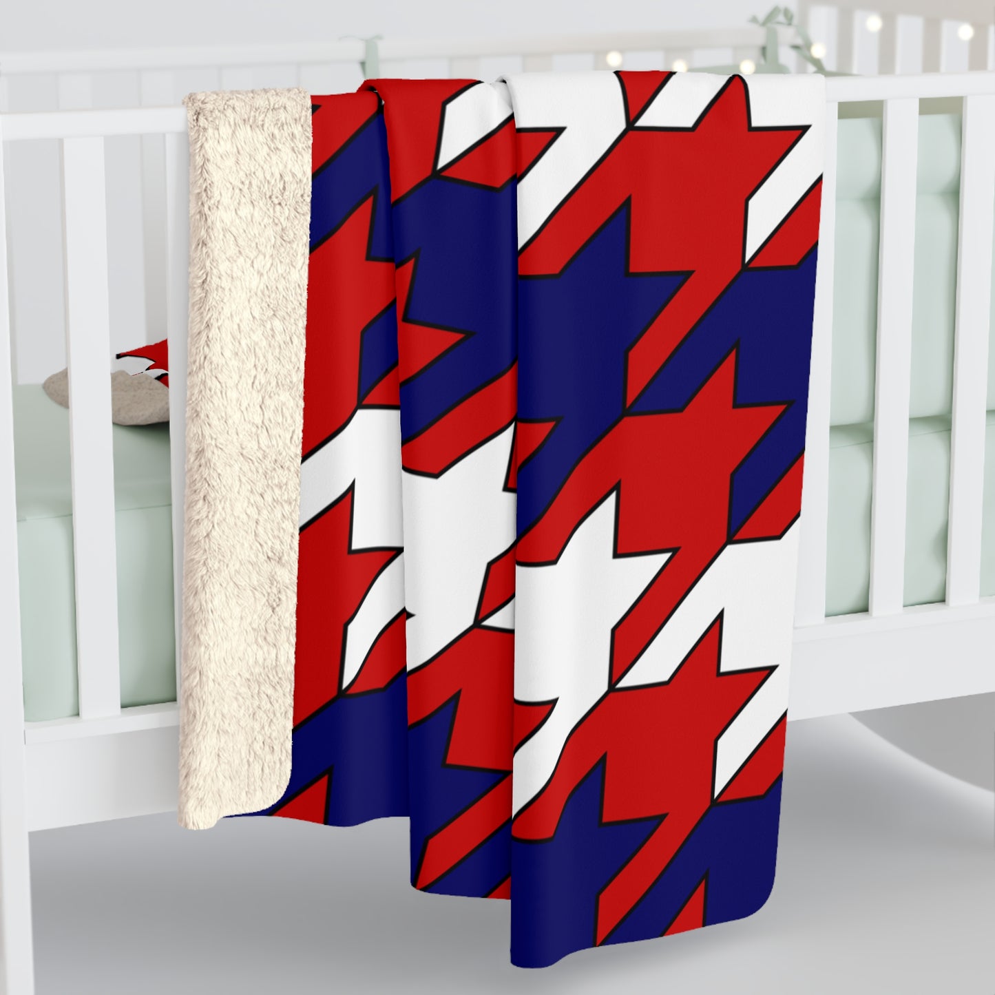 Malaysia Retro Houndstooth Blanket Throw