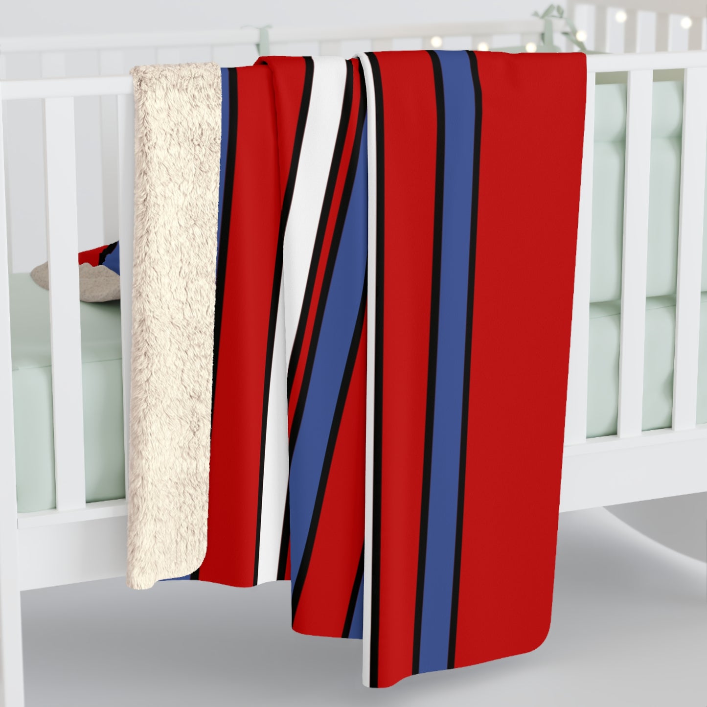 Democratic Peoples Republic Of Korea Retro Stripes Blanket Throw