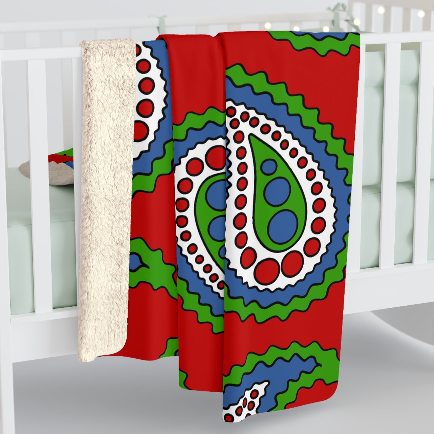 Namibia Retro Paisley Blanket Throw