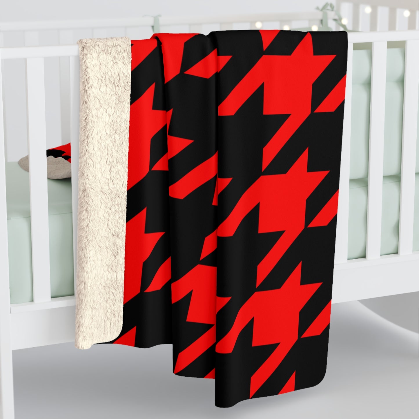 Albania Retro Houndstooth Blanket Throw