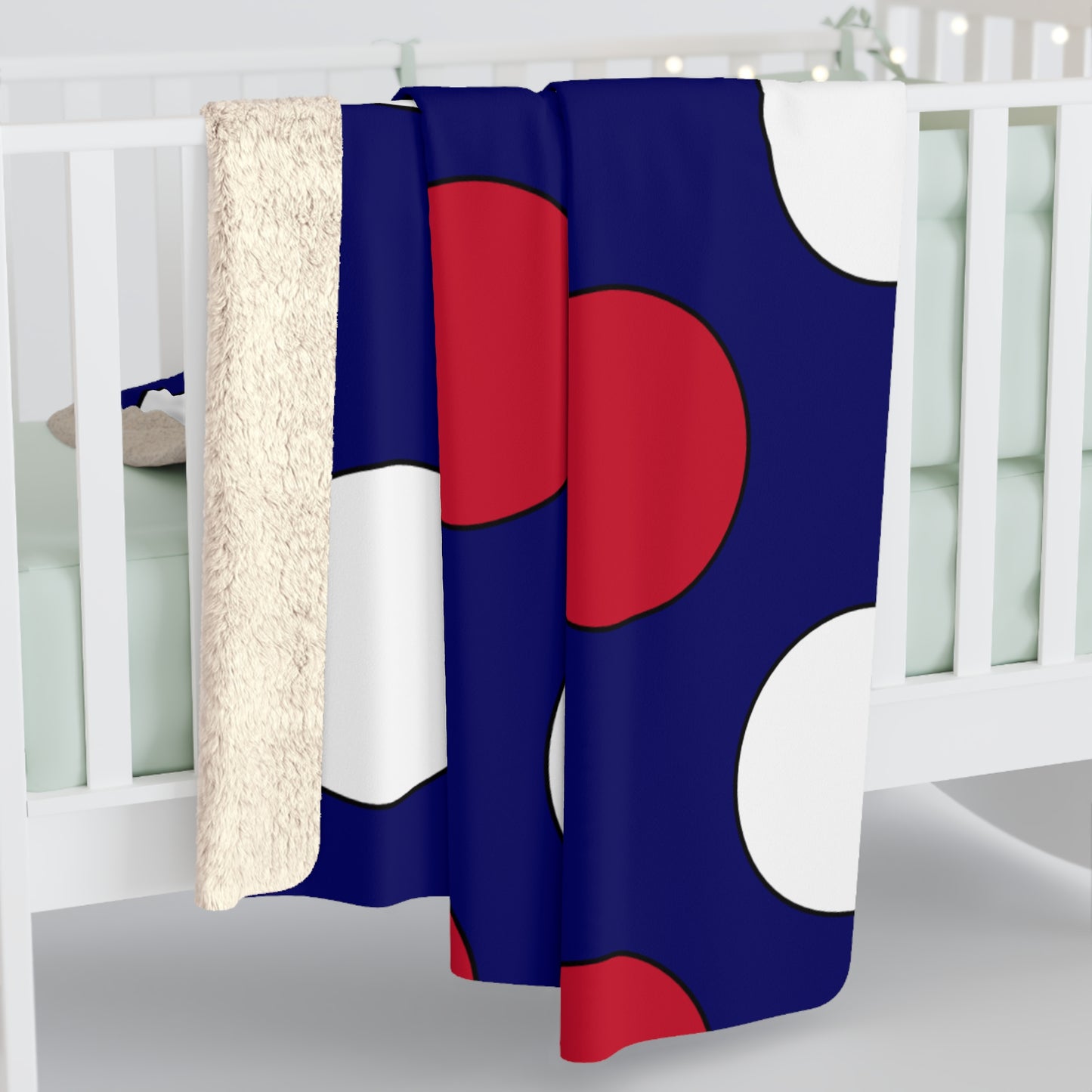 Cook Islands Retro Polka Dots Blanket Throw
