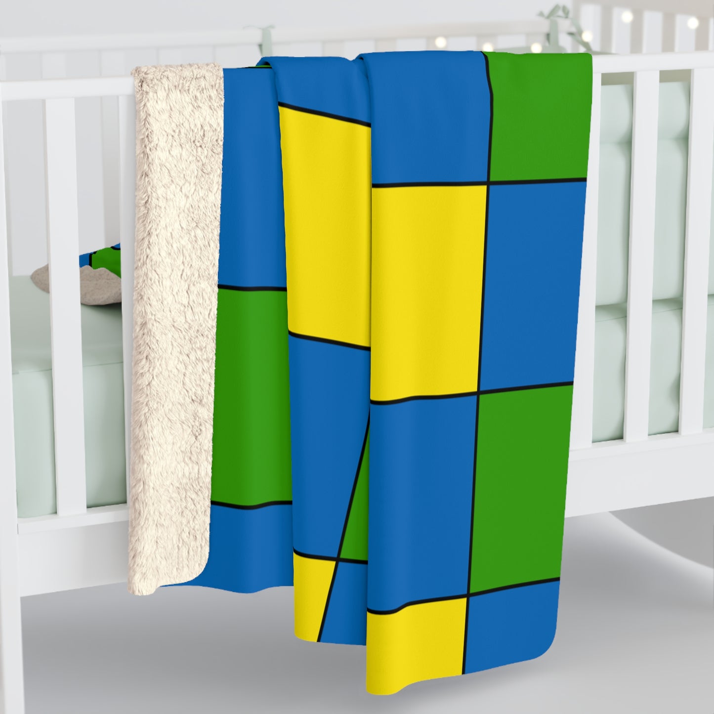 Gabon Retro Check Blanket Throw
