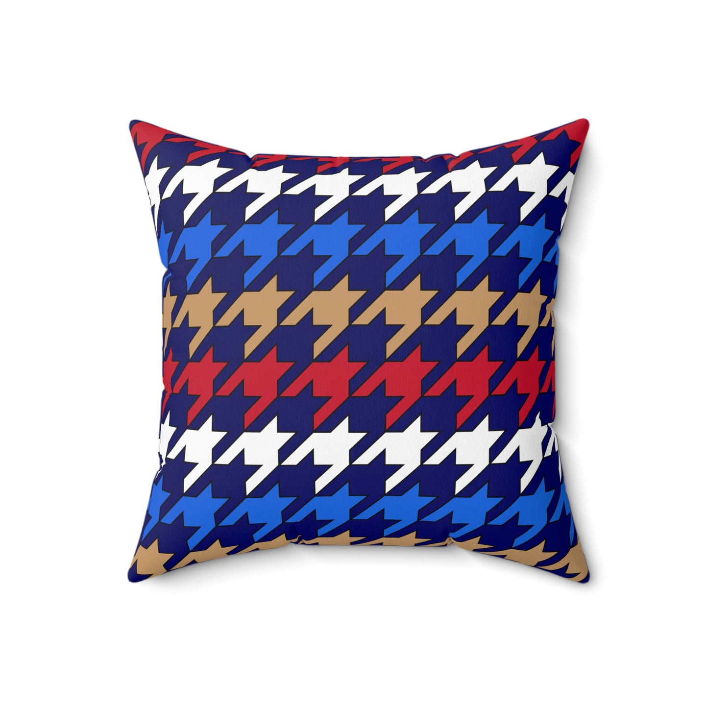 Tristan Da Cunha Retro Houndstooth Cushion Pillow