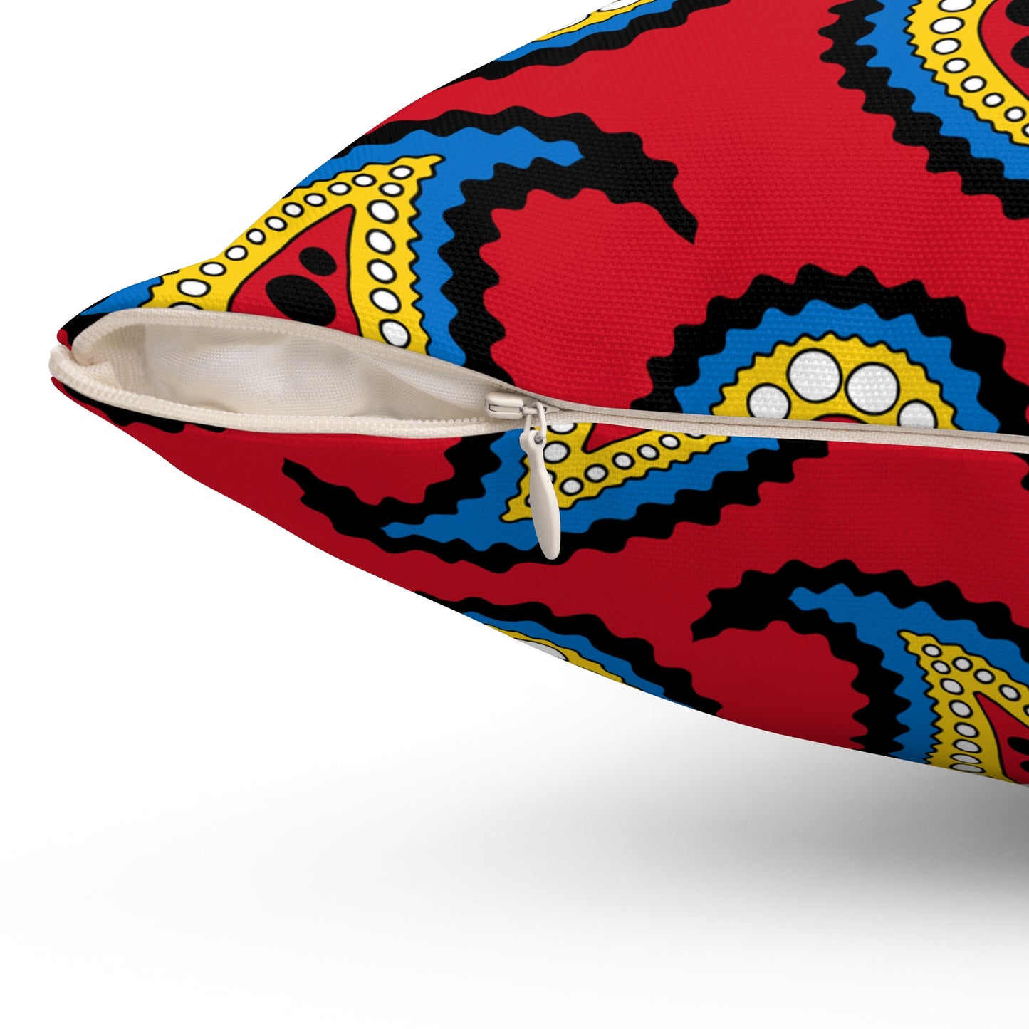 Antigua And Barbuda Retro Paisley Cushion Pillow