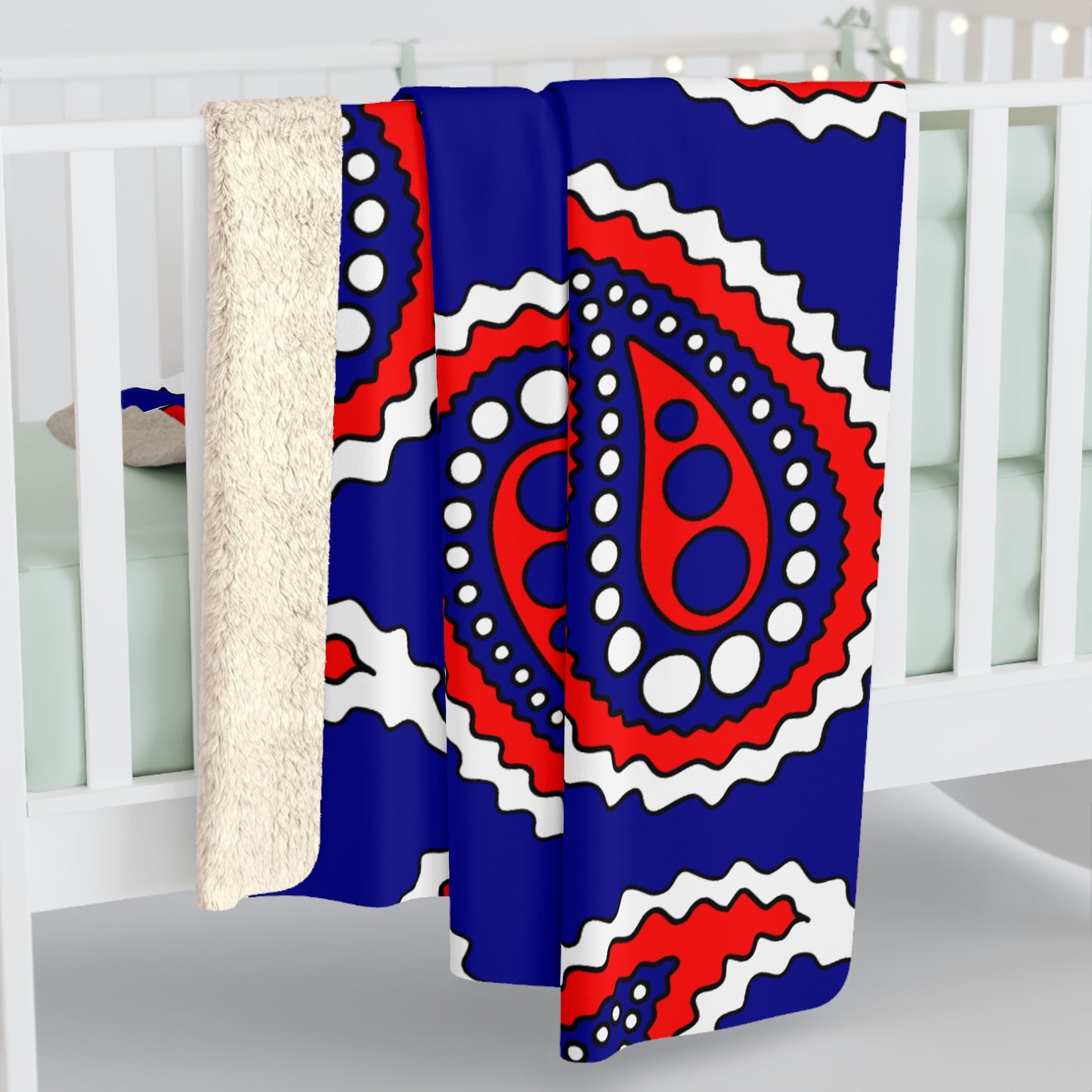Heard Island And Mcdonald Islands Retro Paisley Blanket Throw