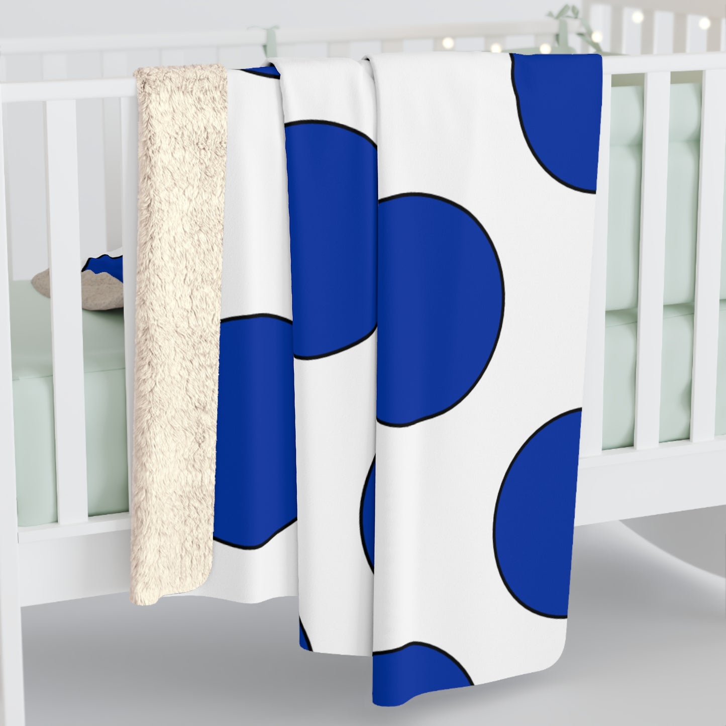 Uruguay Retro Polka Dots Blanket Throw