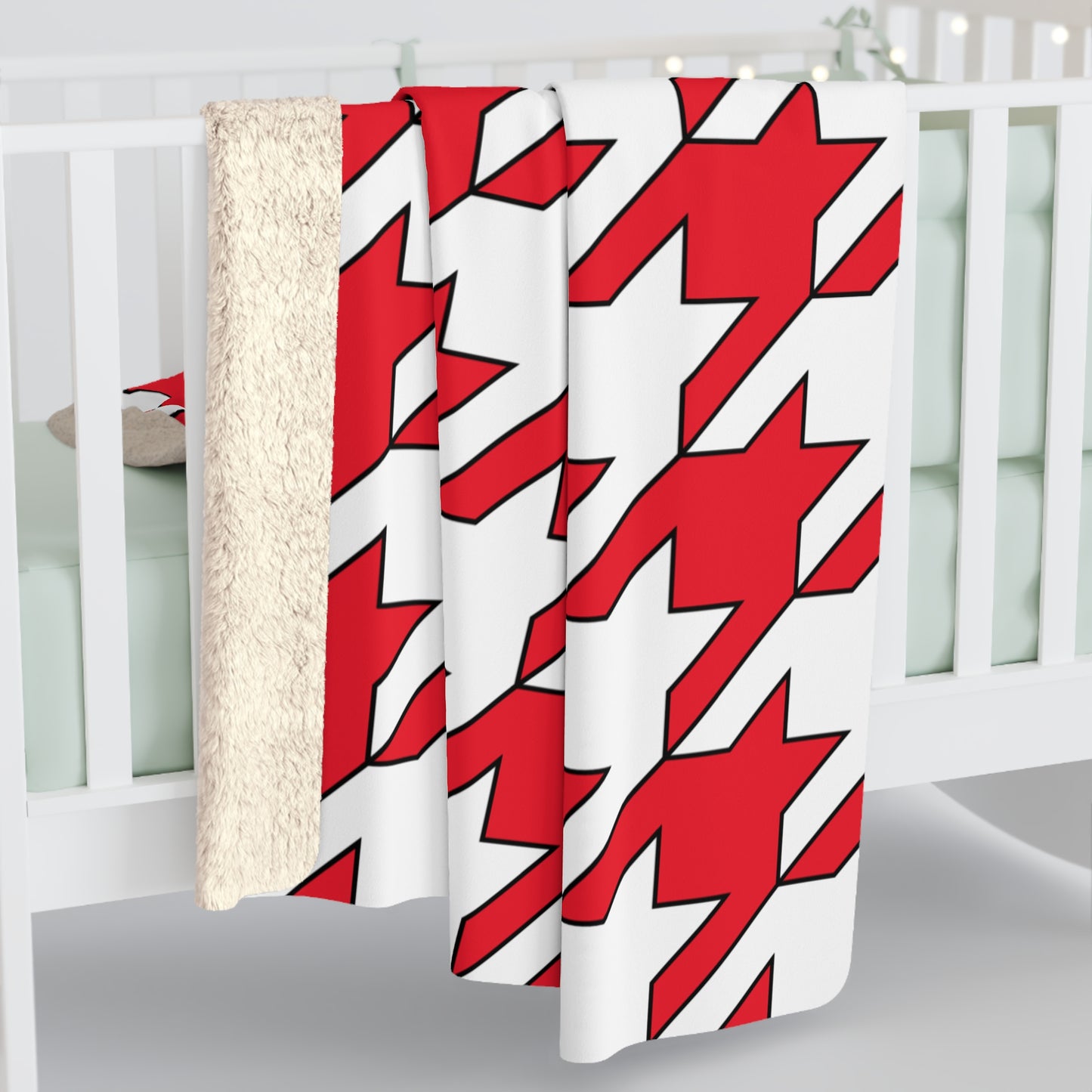 Hong Kong Retro Houndstooth Blanket Throw