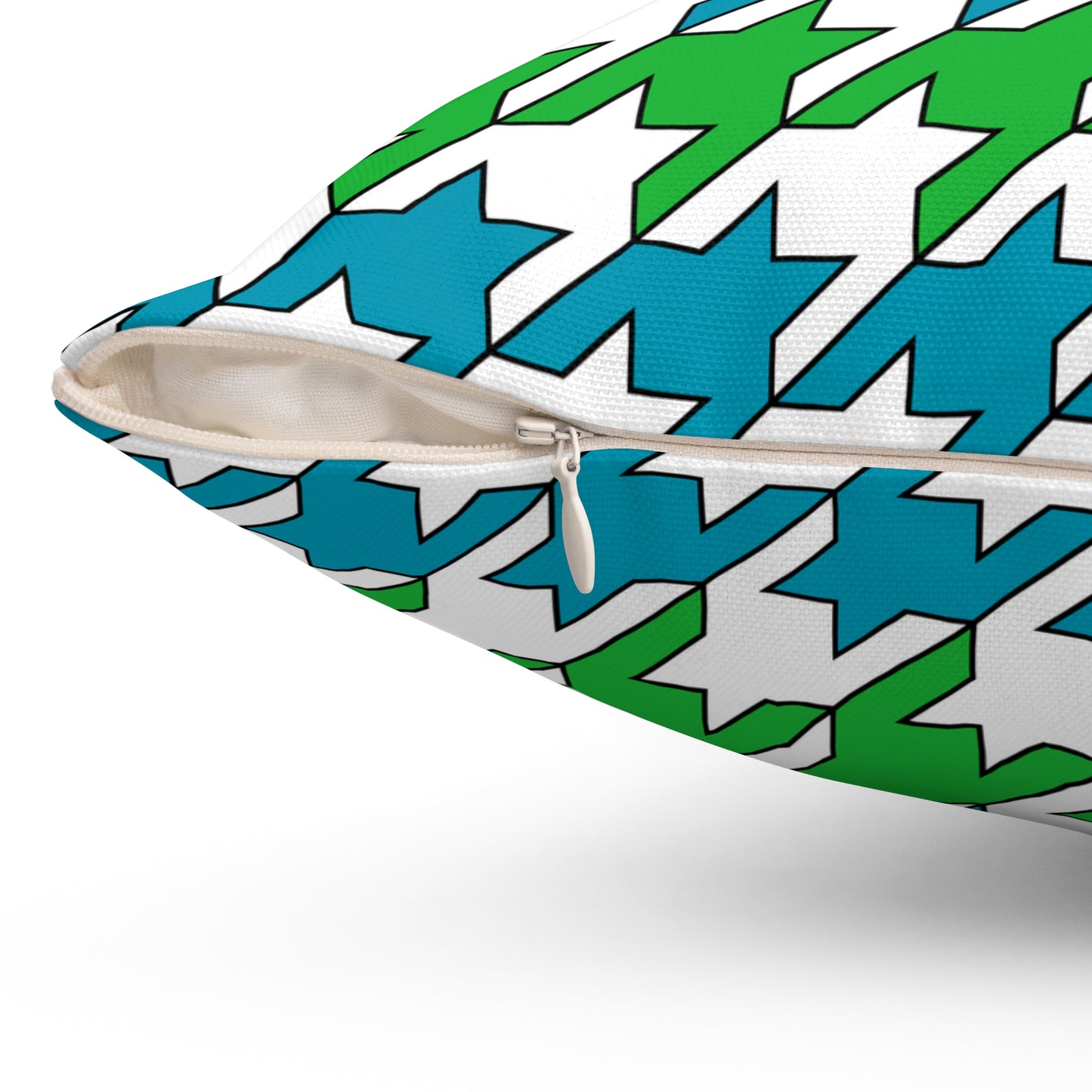 Uzbekistan Retro Houndstooth Cushion Pillow