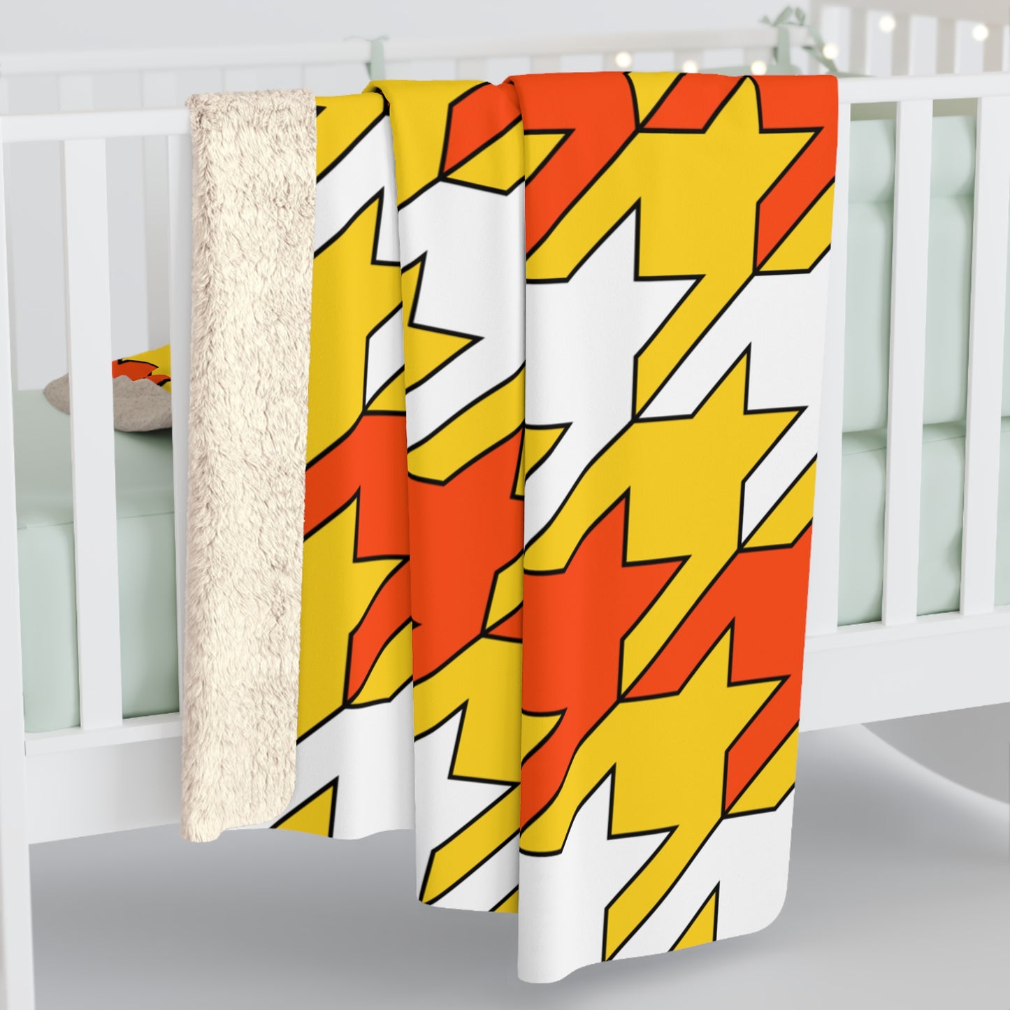 Bhutan Retro Houndstooth Blanket Throw