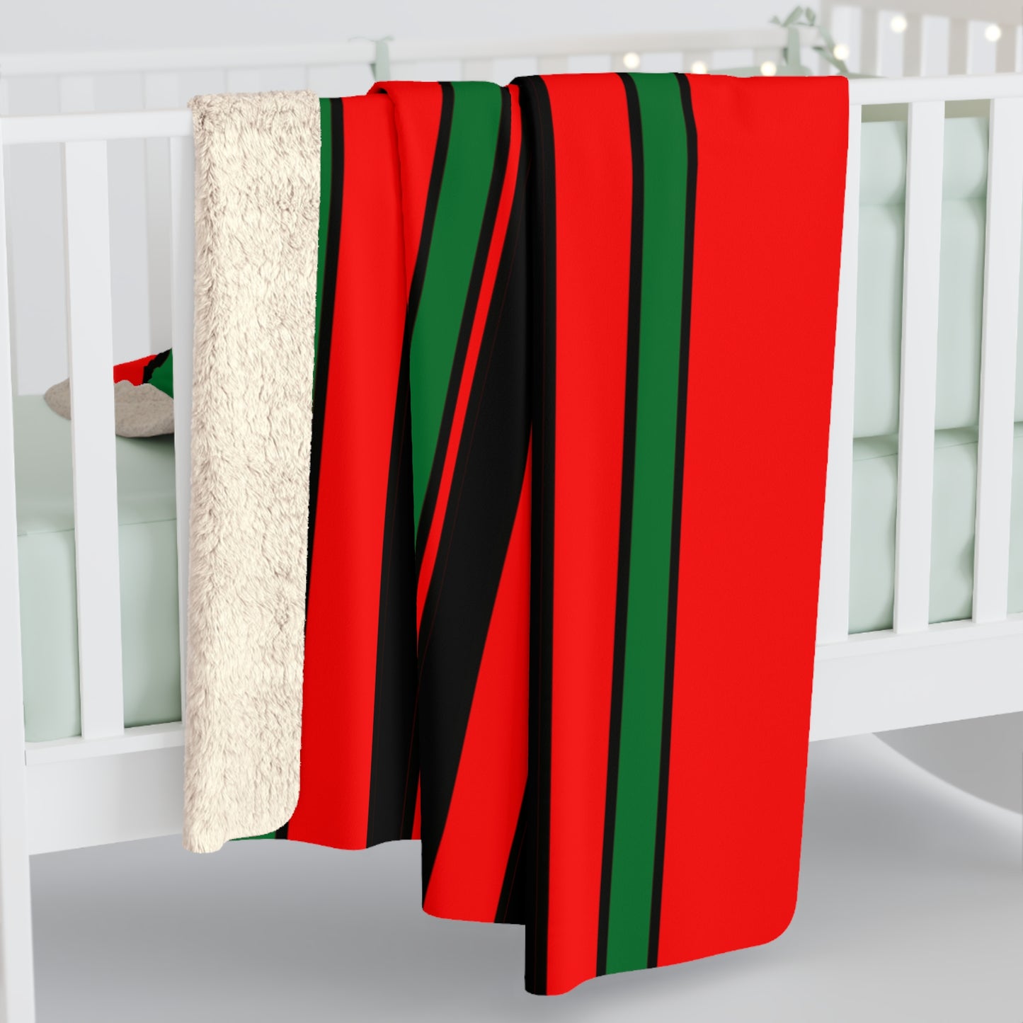 United Arab Emirates Retro Stripes Blanket Throw