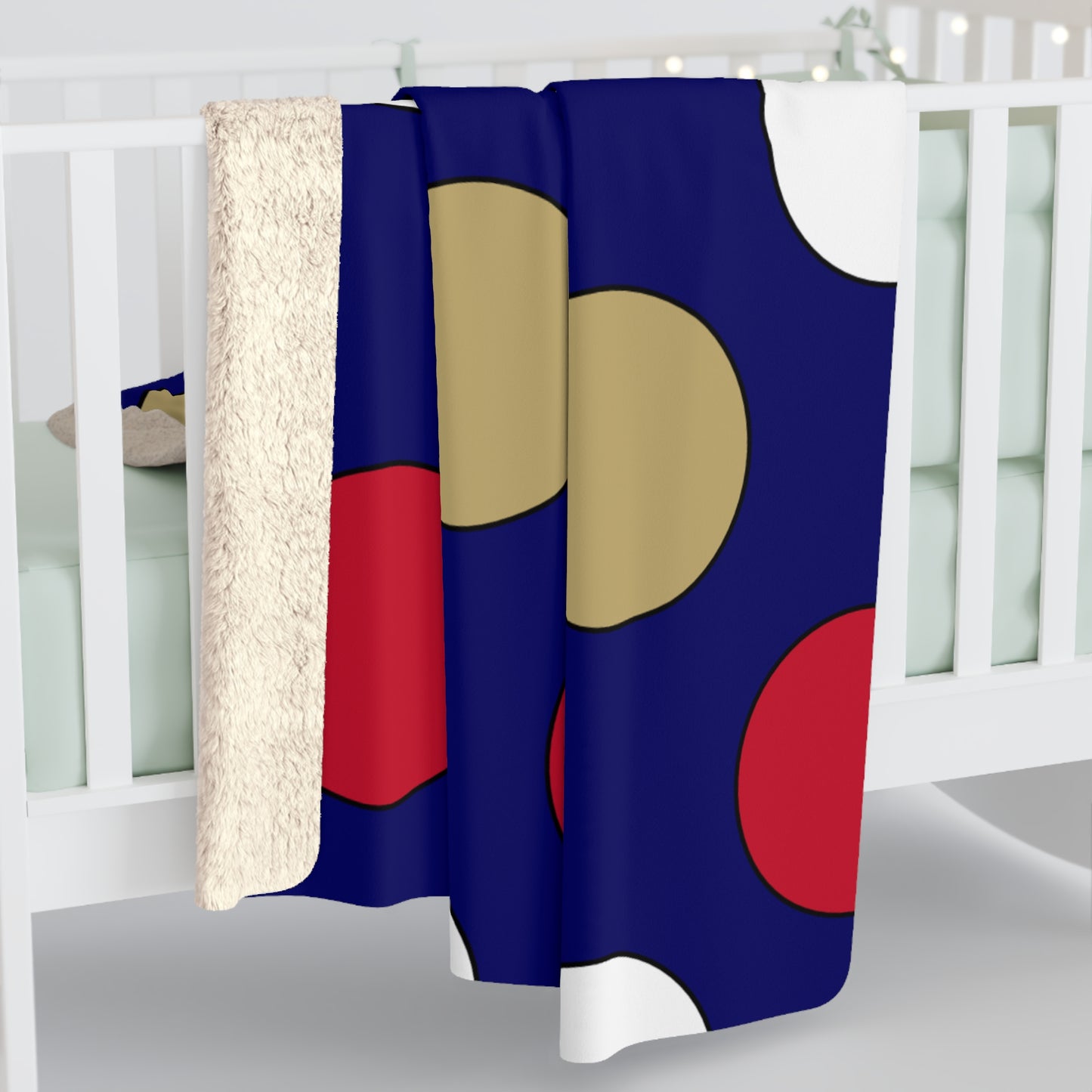 Saint Helena Retro Polka Dots Blanket Throw