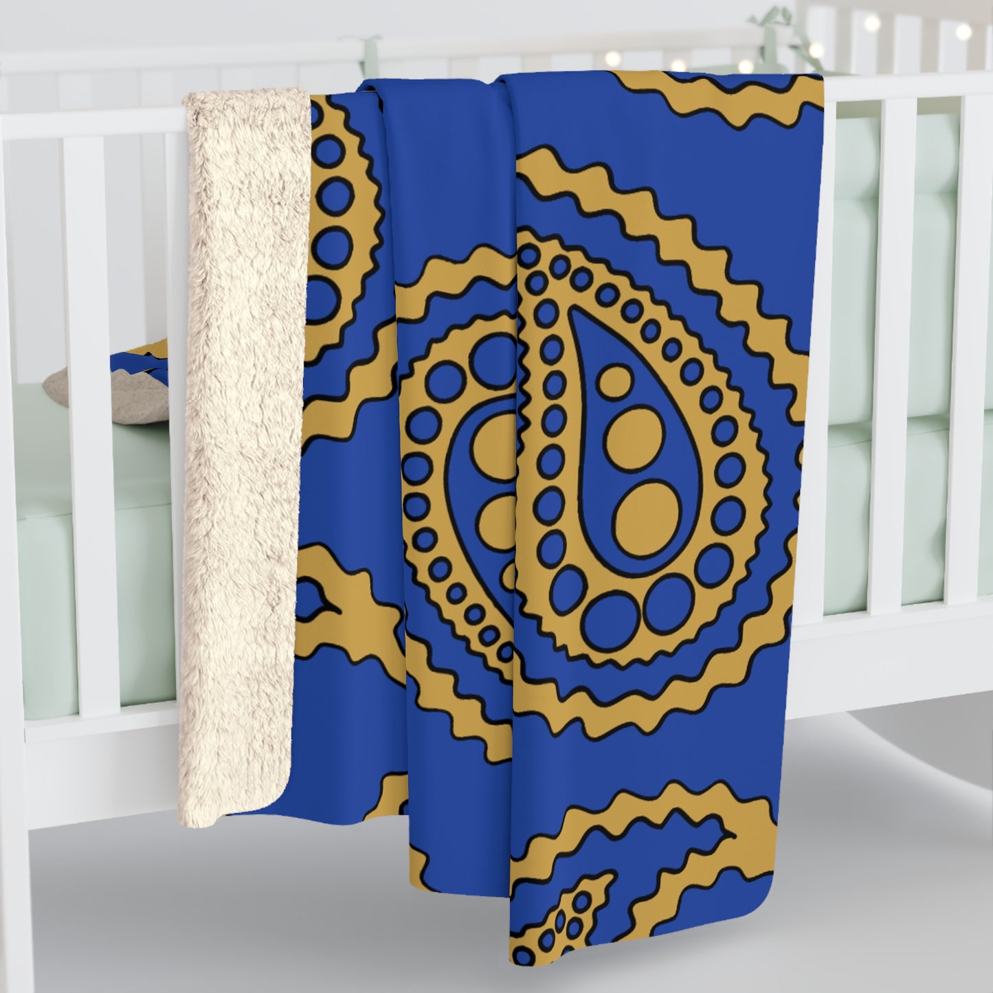 Kosovo Retro Paisley Blanket Throw