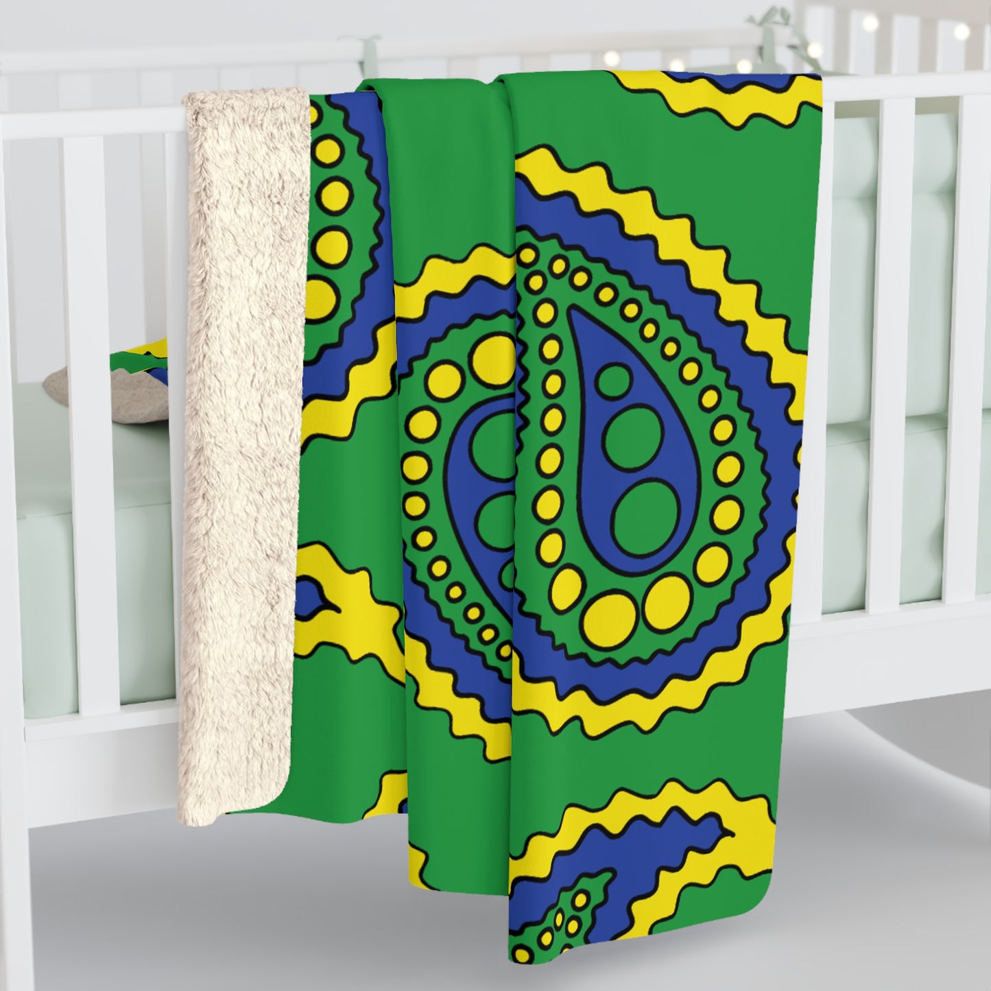Brazil Retro Paisley Blanket Throw