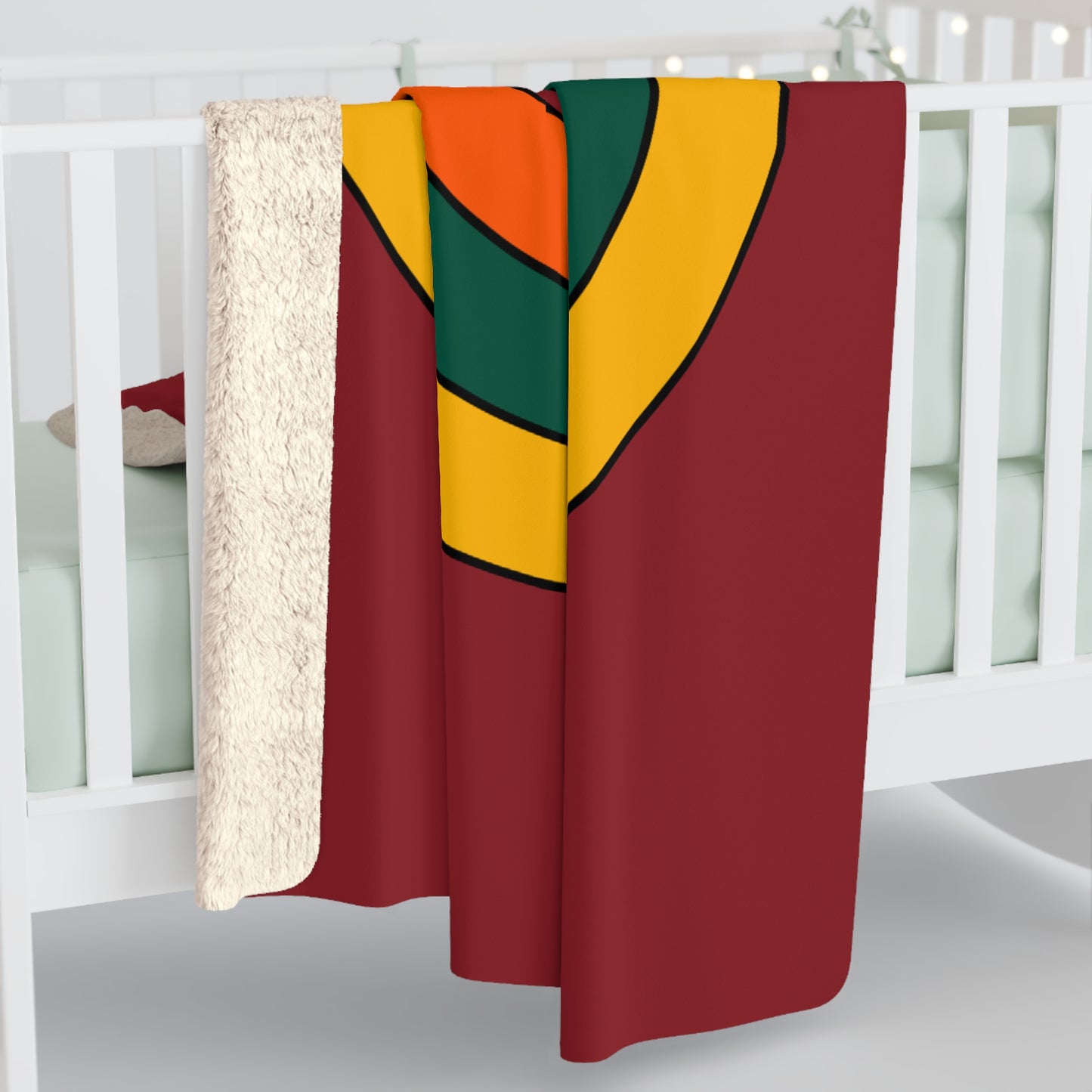 Sri Lanka Retro Target Blanket Throw