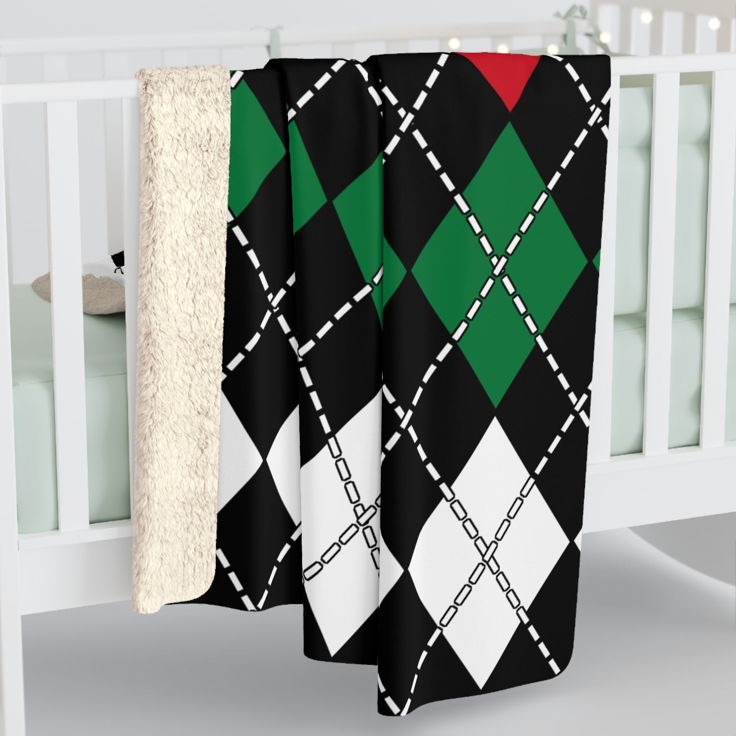 Syria Retro Argyle Blanket Throw