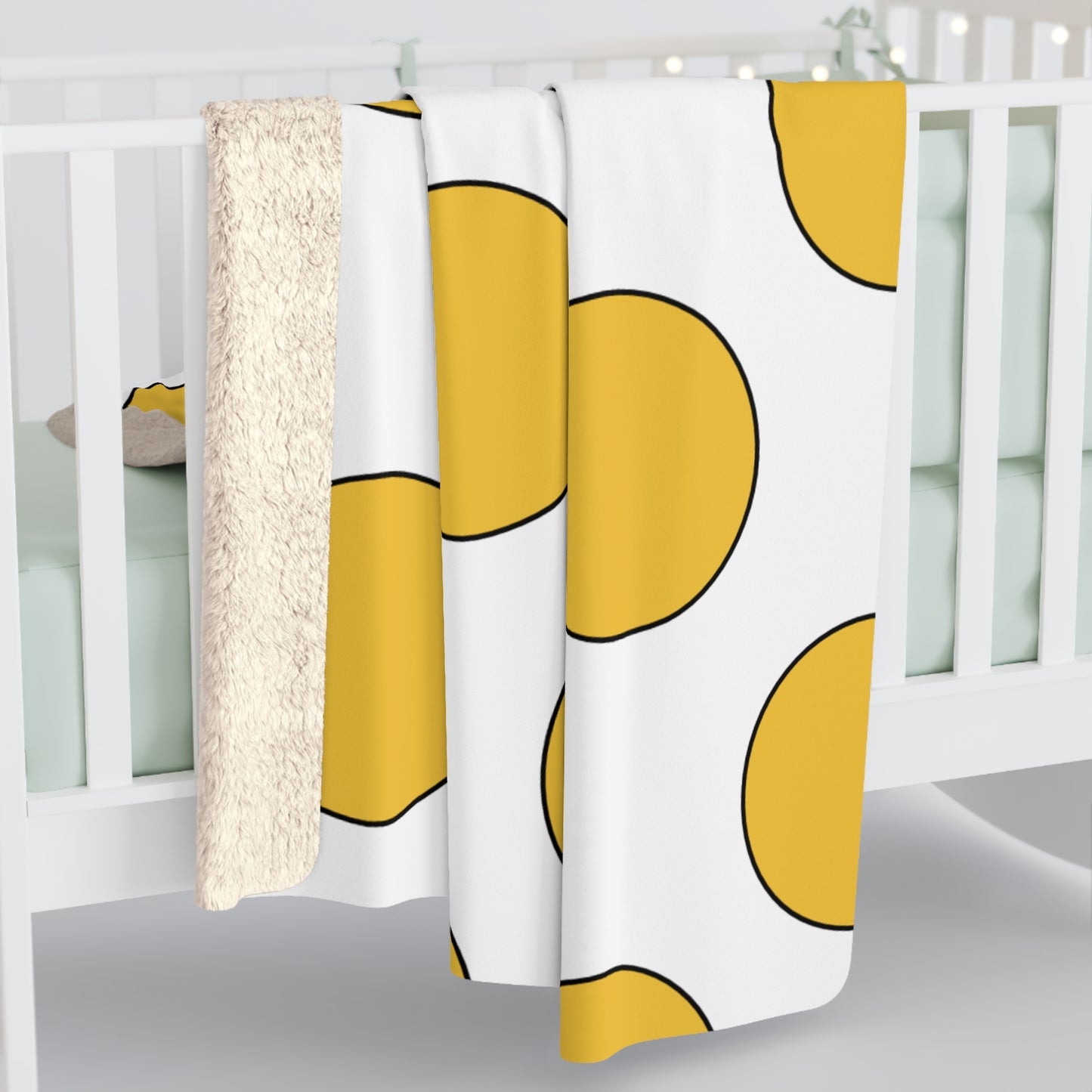 United States Virgin Islands Retro Polka Dots Blanket Throw