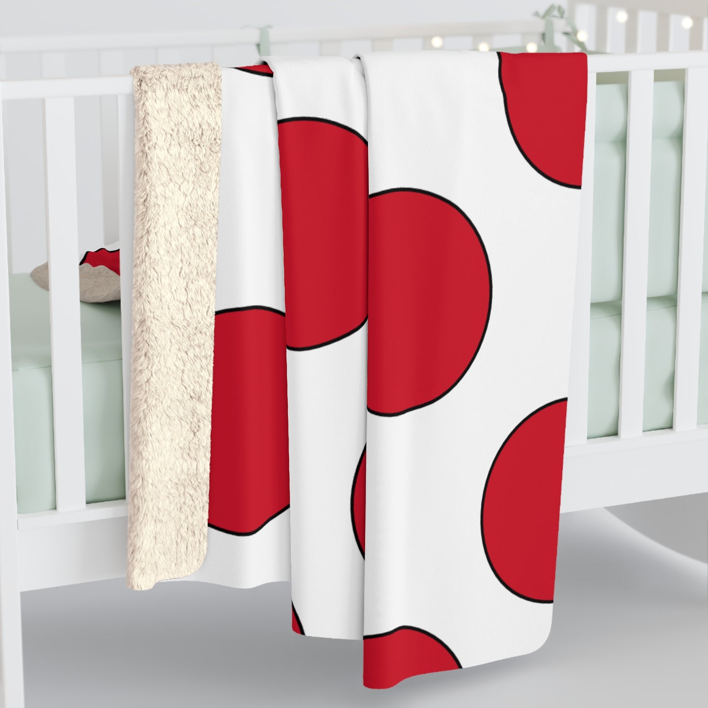 Jersey Retro Polka Dots Blanket Throw