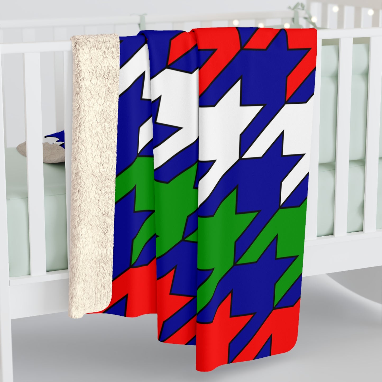 Gambia Retro Houndstooth Blanket Throw