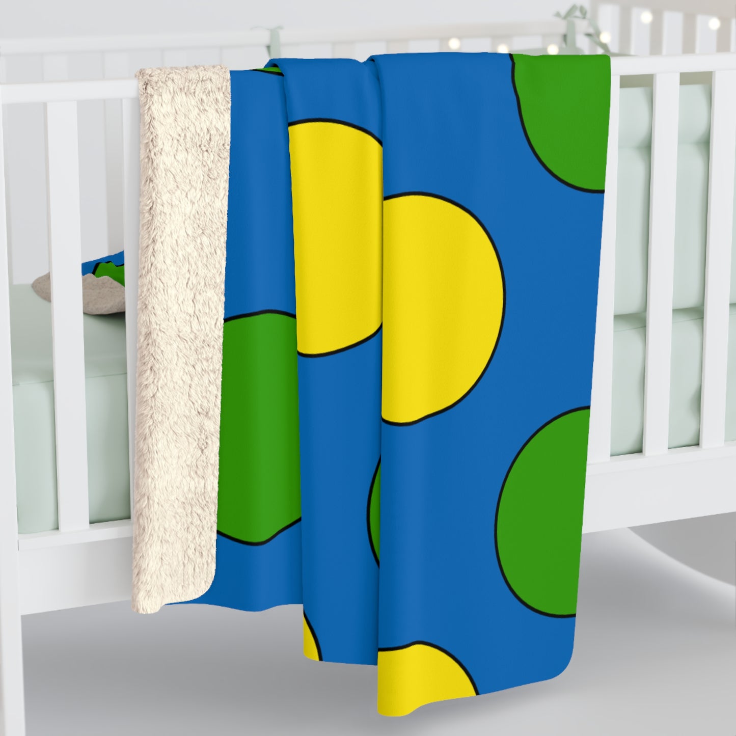 Gabon Retro Polka Dots Blanket Throw