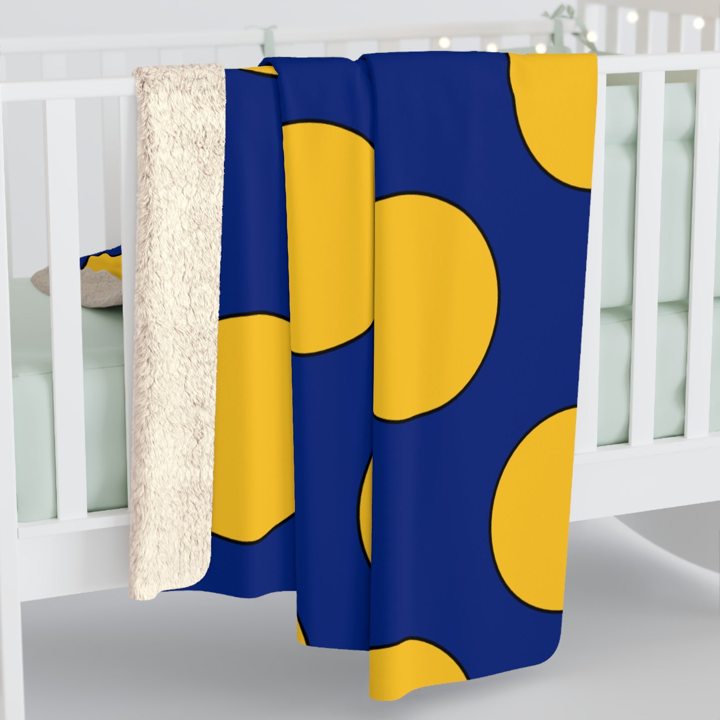 Barbados Retro Polka Dots Blanket Throw