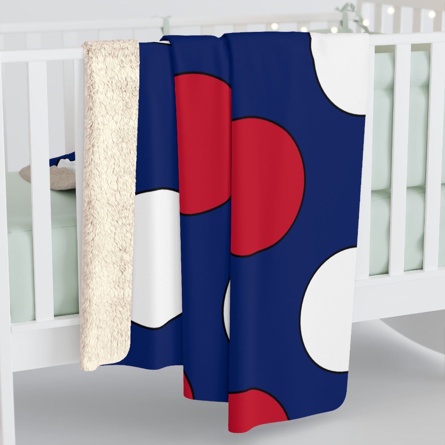 Anguilla Retro Polka Dots Blanket Throw