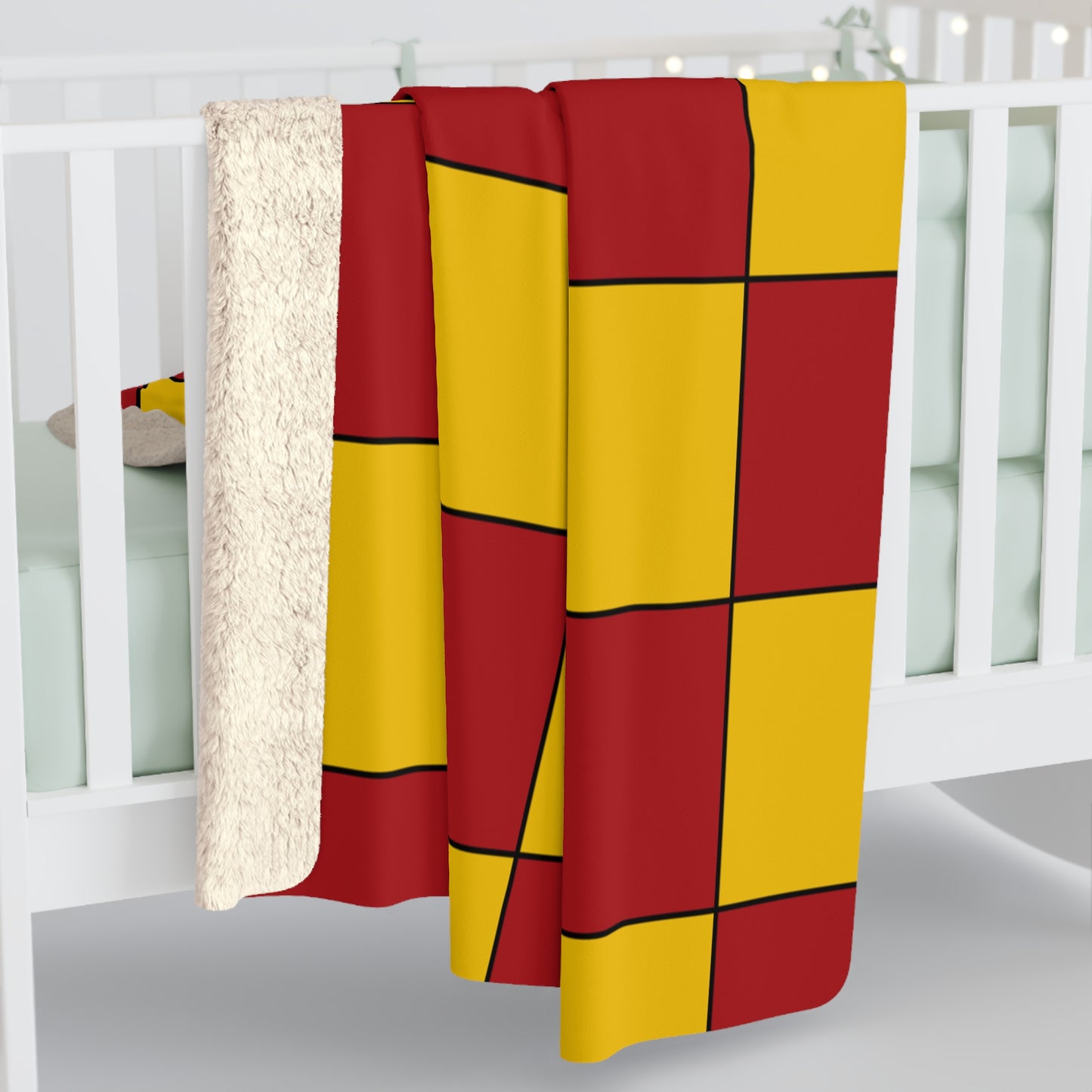 Spain Retro Check Blanket Throw