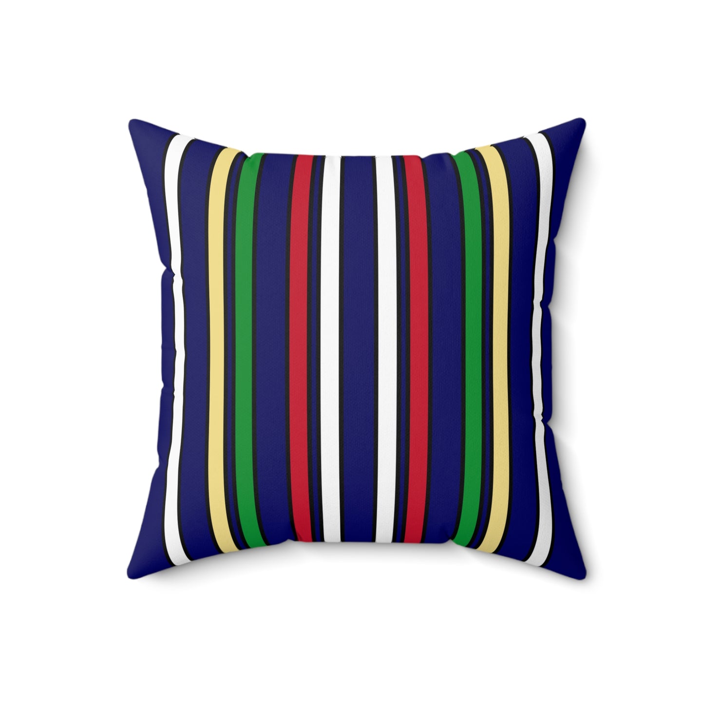 Cayman Islands Retro Stripes Cushion Pillow