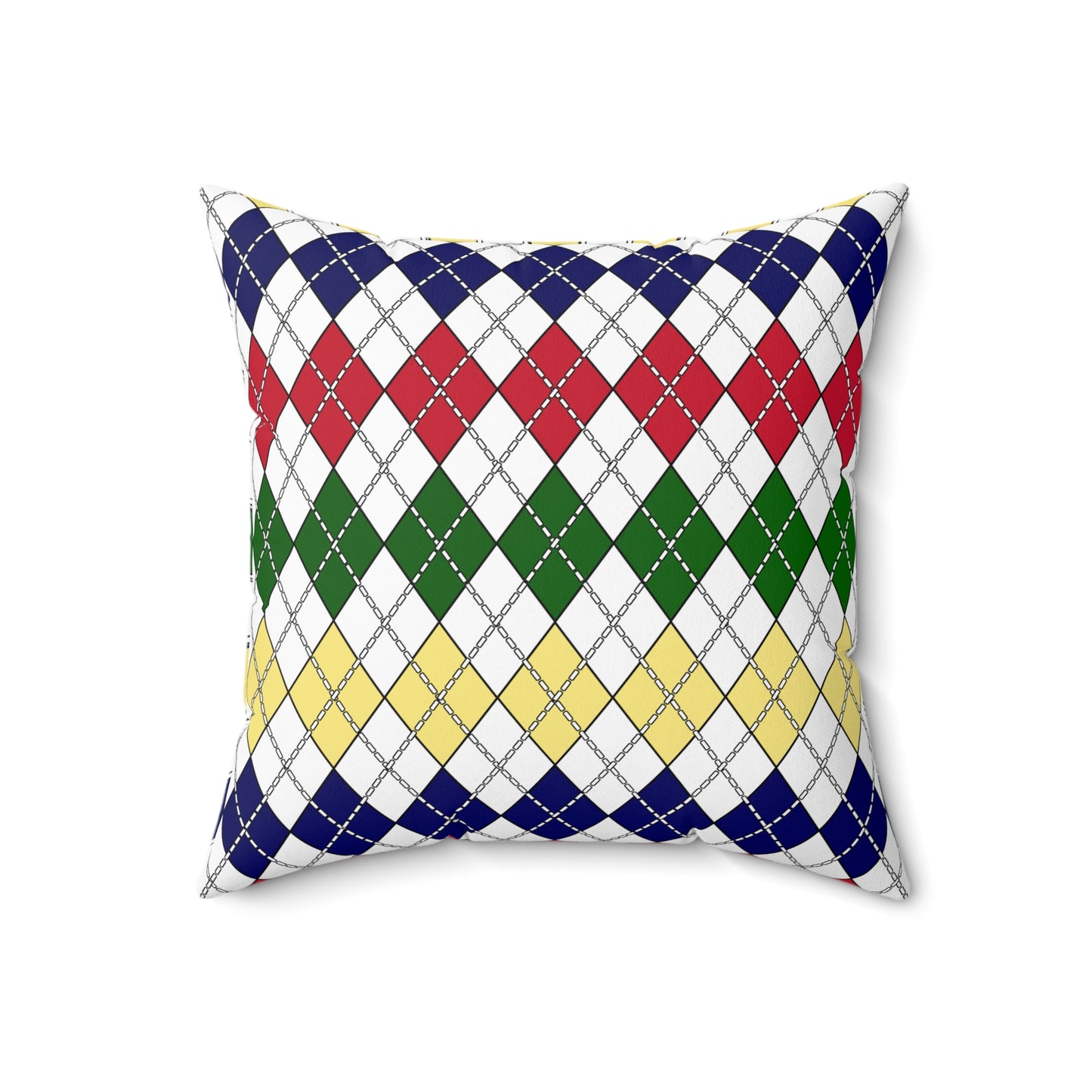 Diego Garcia Retro Argyle Cushion Pillow