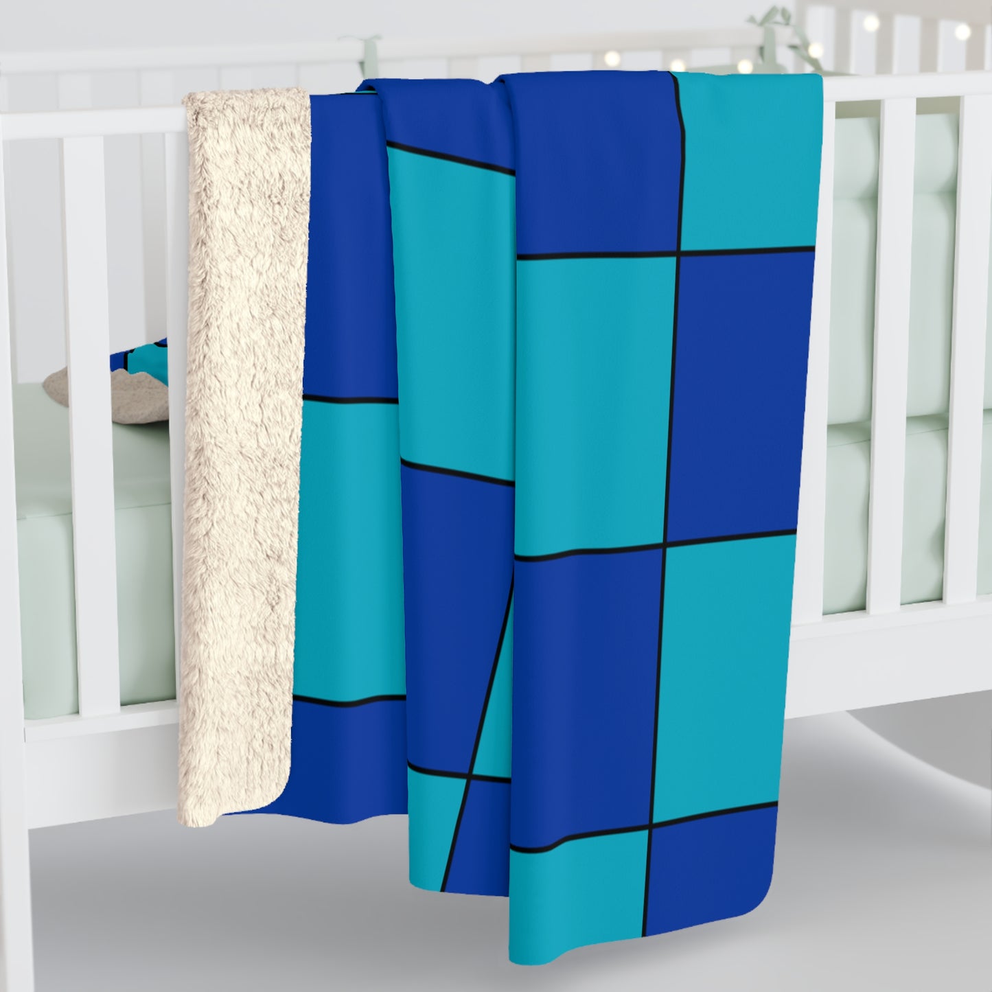 Pacific Islands Retro Check Blanket Throw