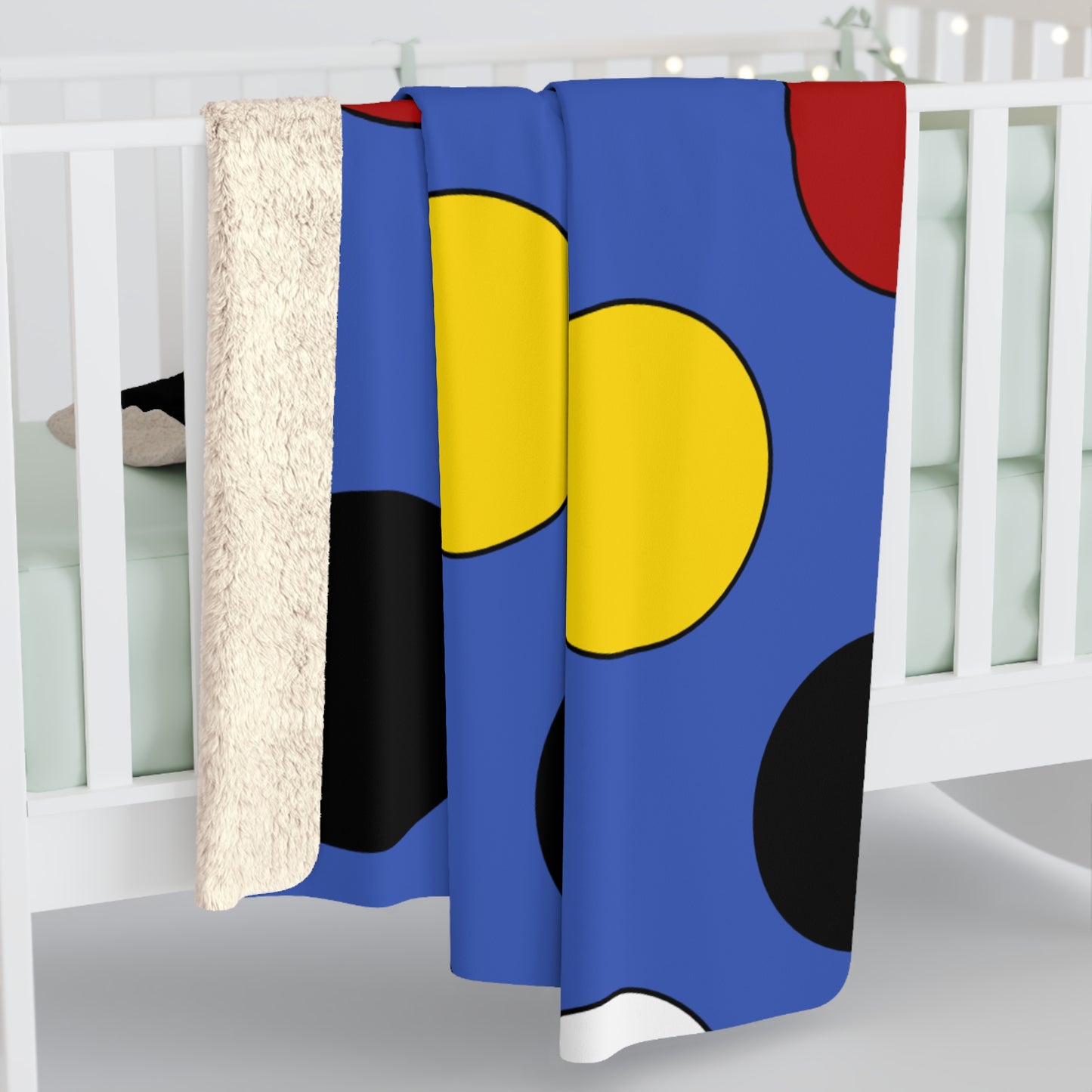 Eswatini Retro Polka Dots Blanket Throw