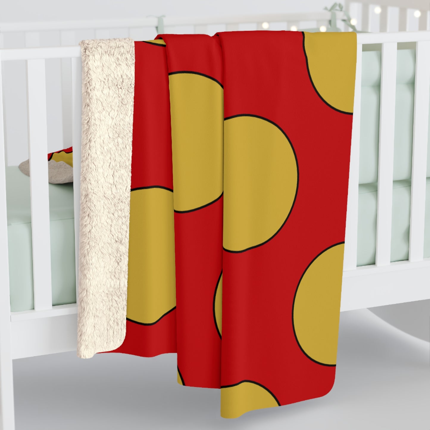 Montenegro Retro Polka Dots Blanket Throw
