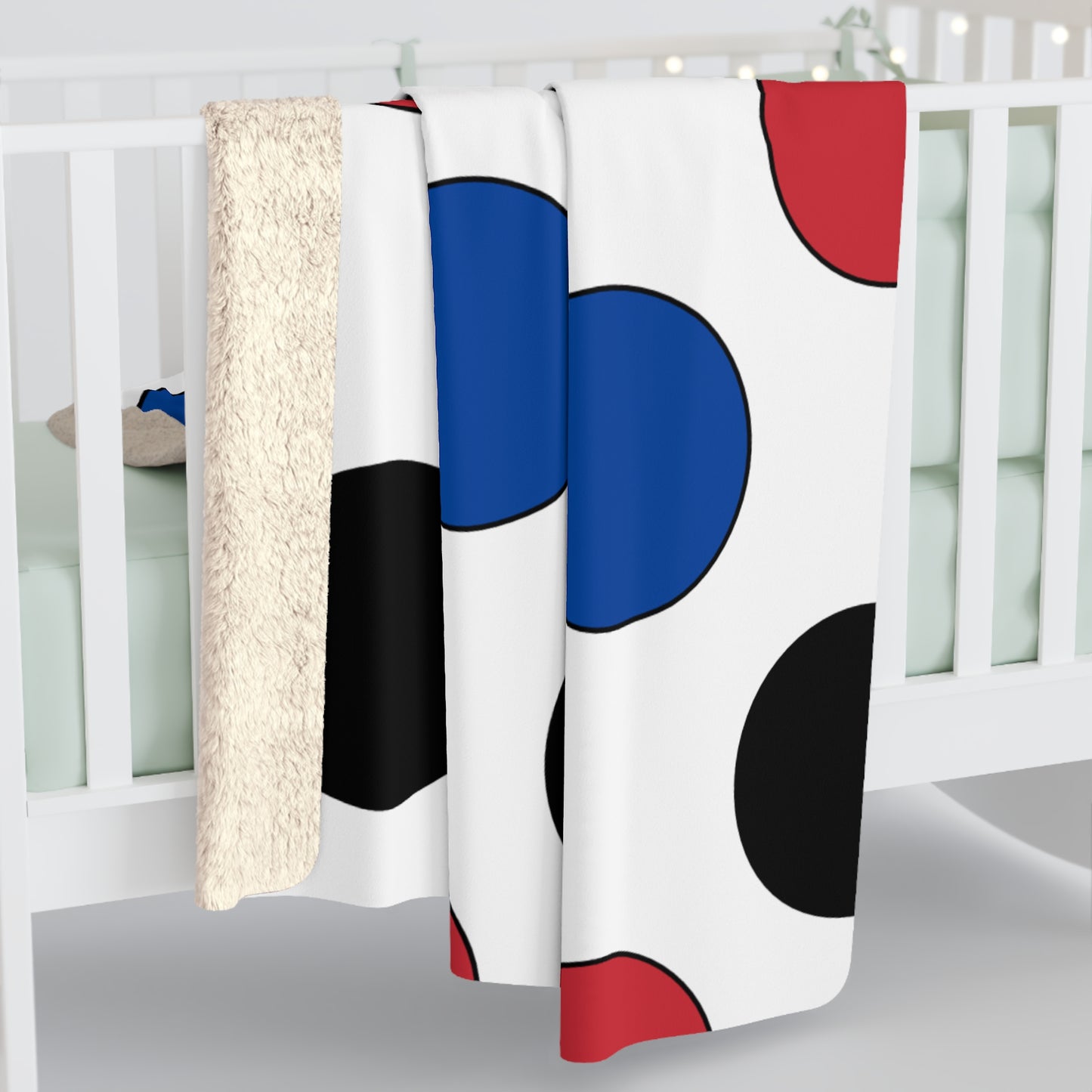 Republic Of Korea Retro Polka Dots Blanket Throw