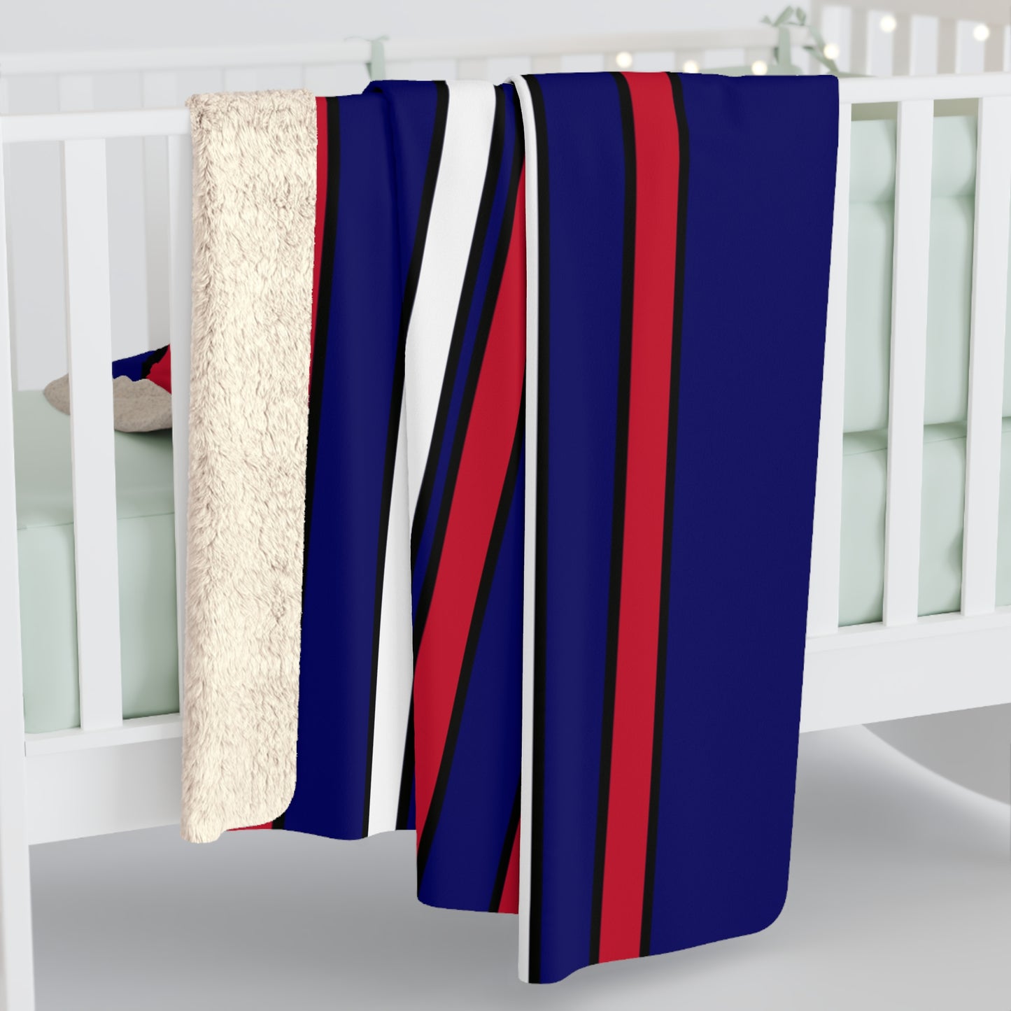South Georgia And The South Sandwich Islands Retro Stripes Blanket Throw