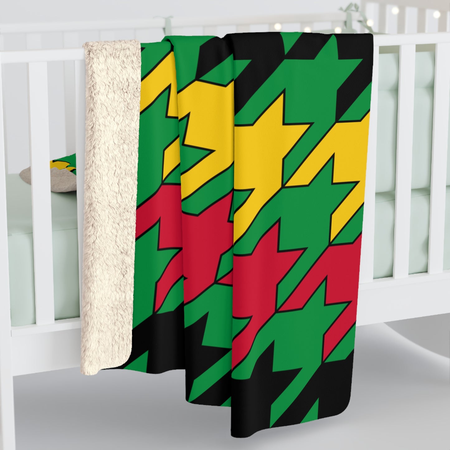 Vanuatu Retro Houndstooth Blanket Throw