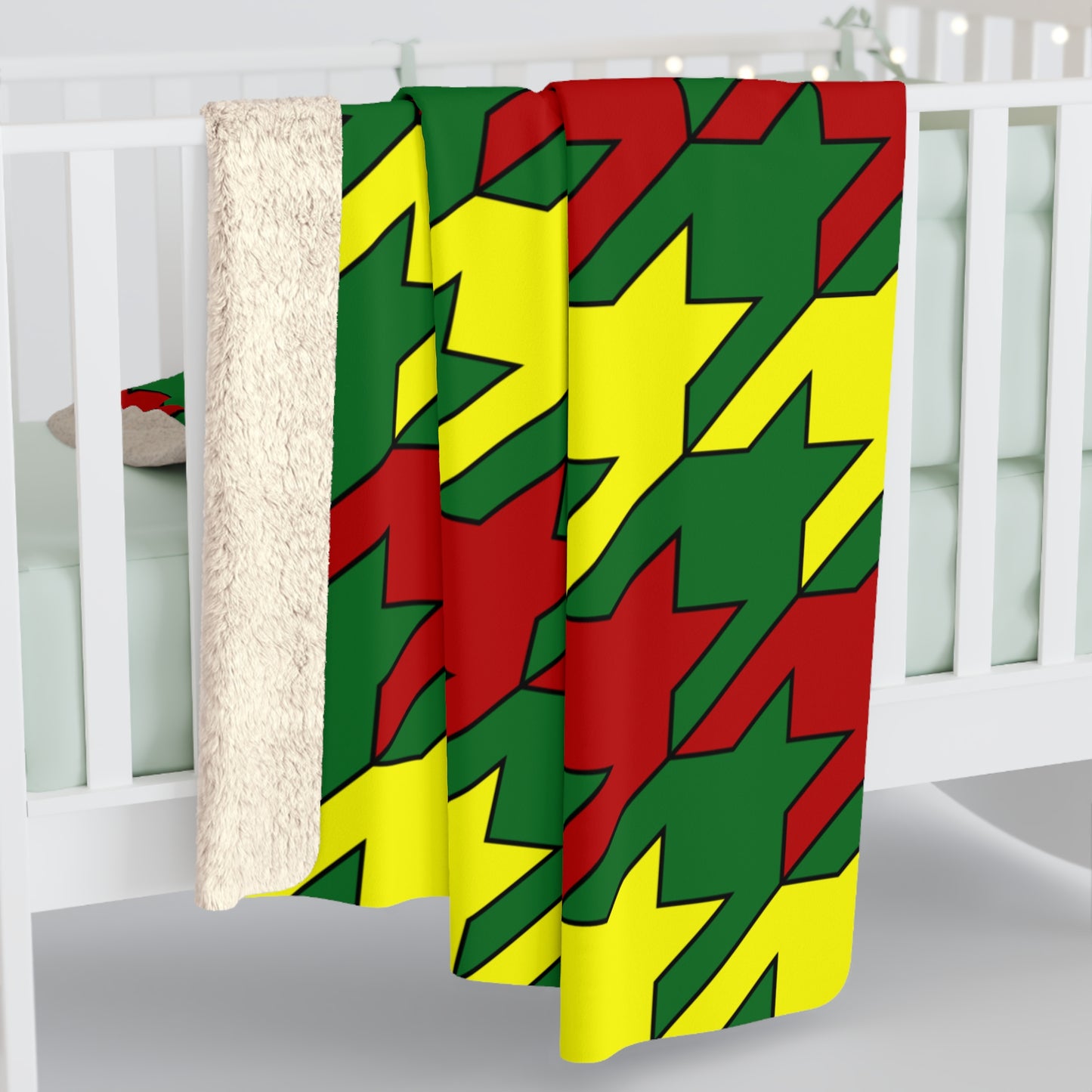 Senegal Retro Houndstooth Blanket Throw