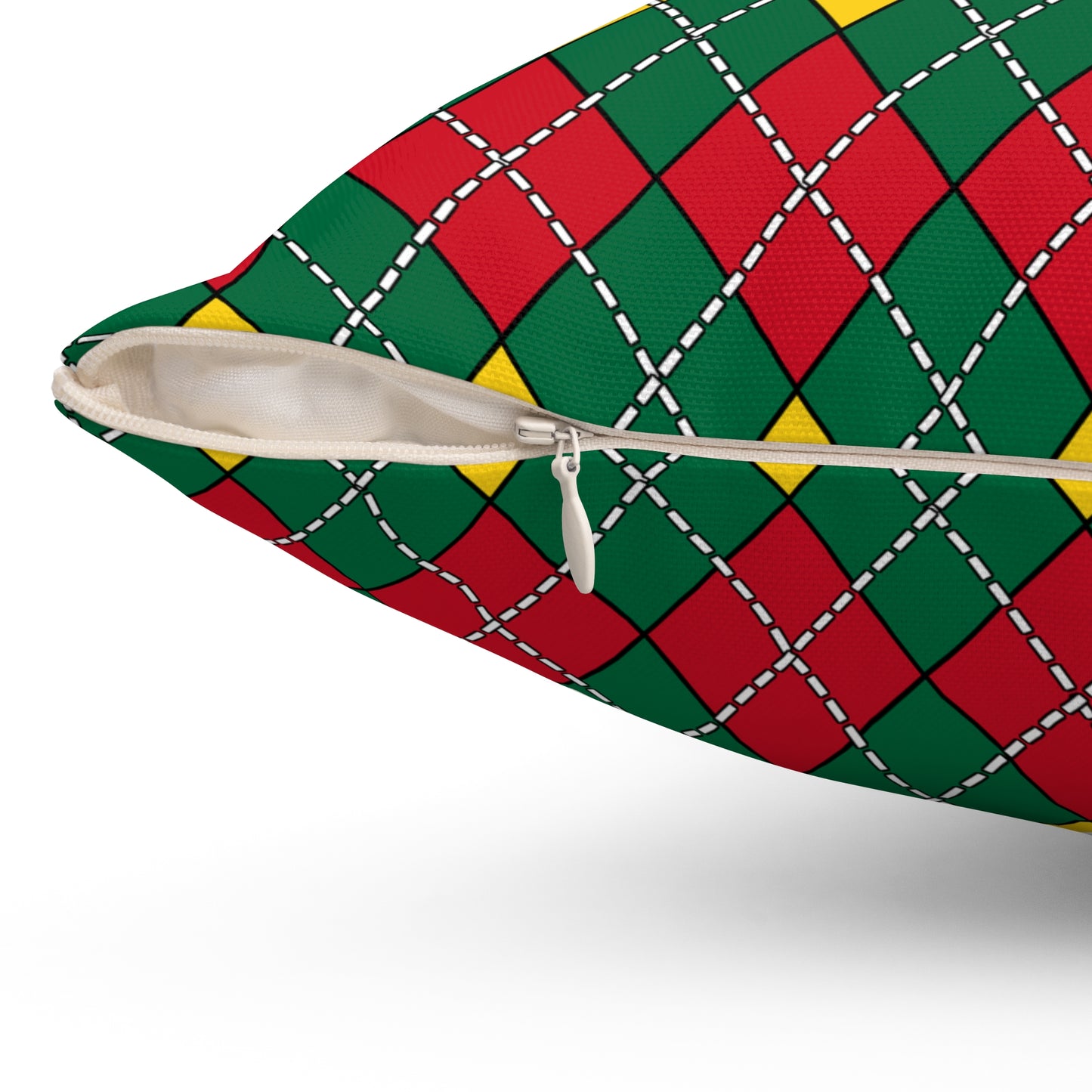 Ghana Retro Argyle Cushion Pillow