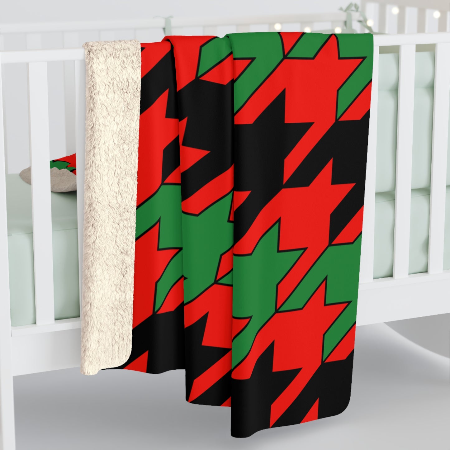Malawi Retro Houndstooth Blanket Throw