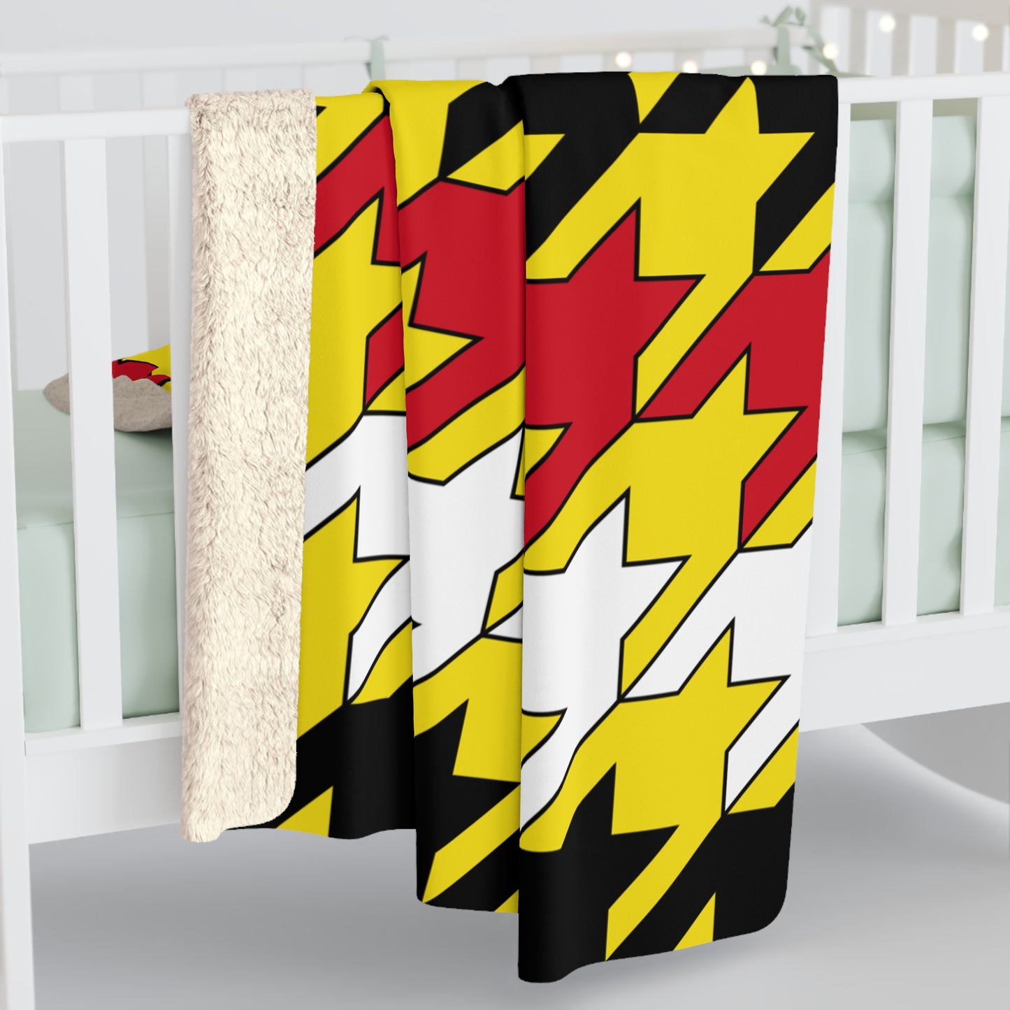 Brunei Darussalam Retro Houndstooth Blanket Throw