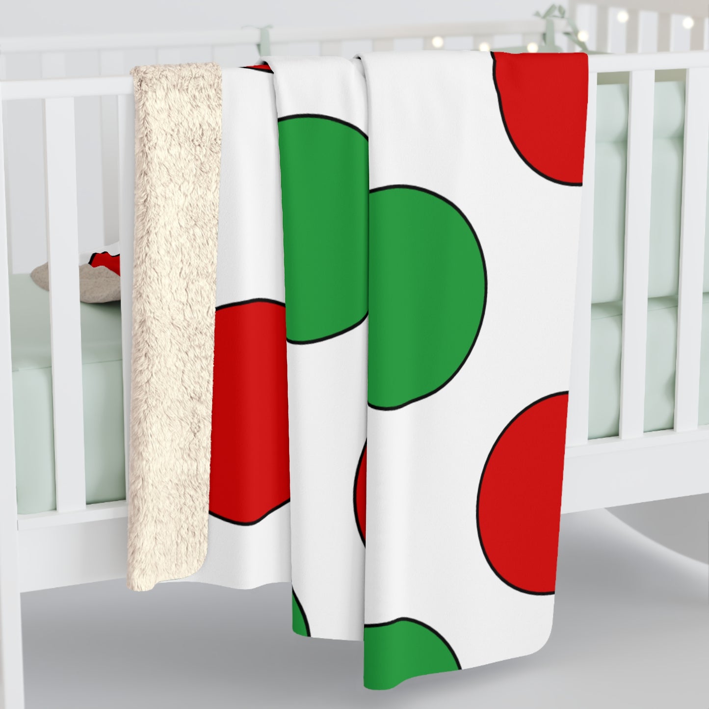 Iran Retro Polka Dots Blanket Throw
